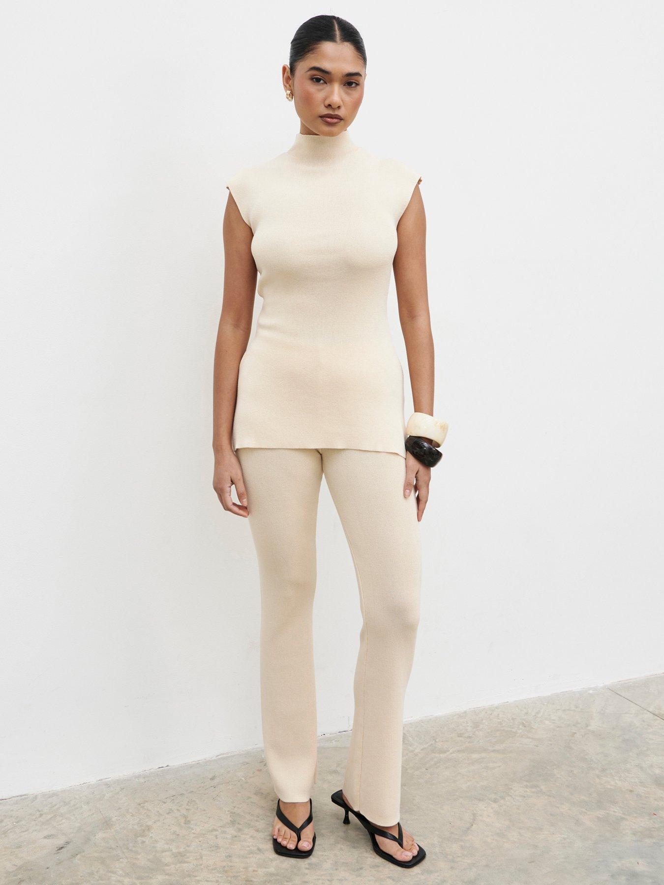 pretty-lavish-ashlyn-high-neck-knit-top-creamoutfit