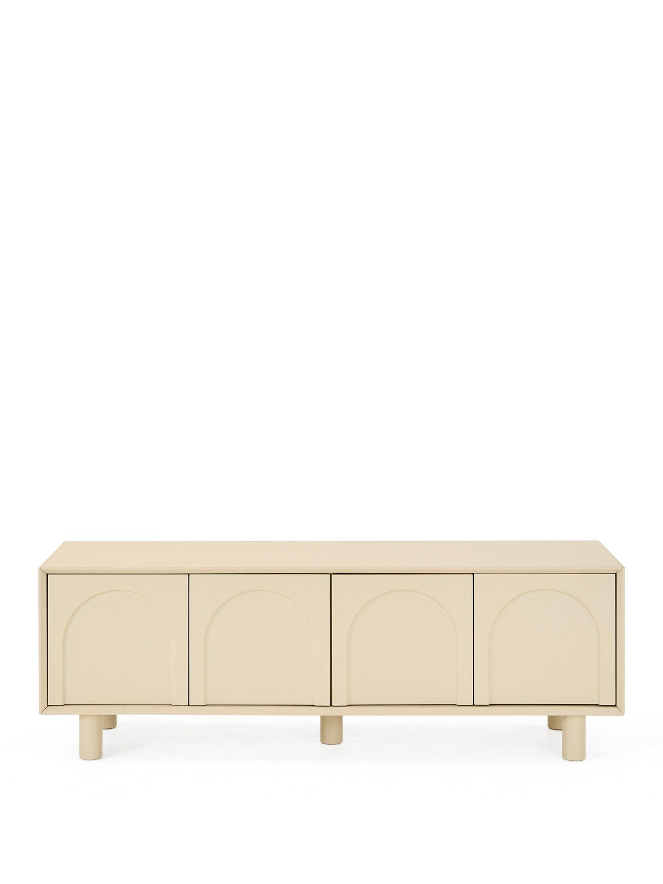Image 2 of 7 of The Very Collection Revi Large TV Unit - fits up to 55 inch TV&nbsp;- Oatmeal -&nbsp;FSC&reg; Certified