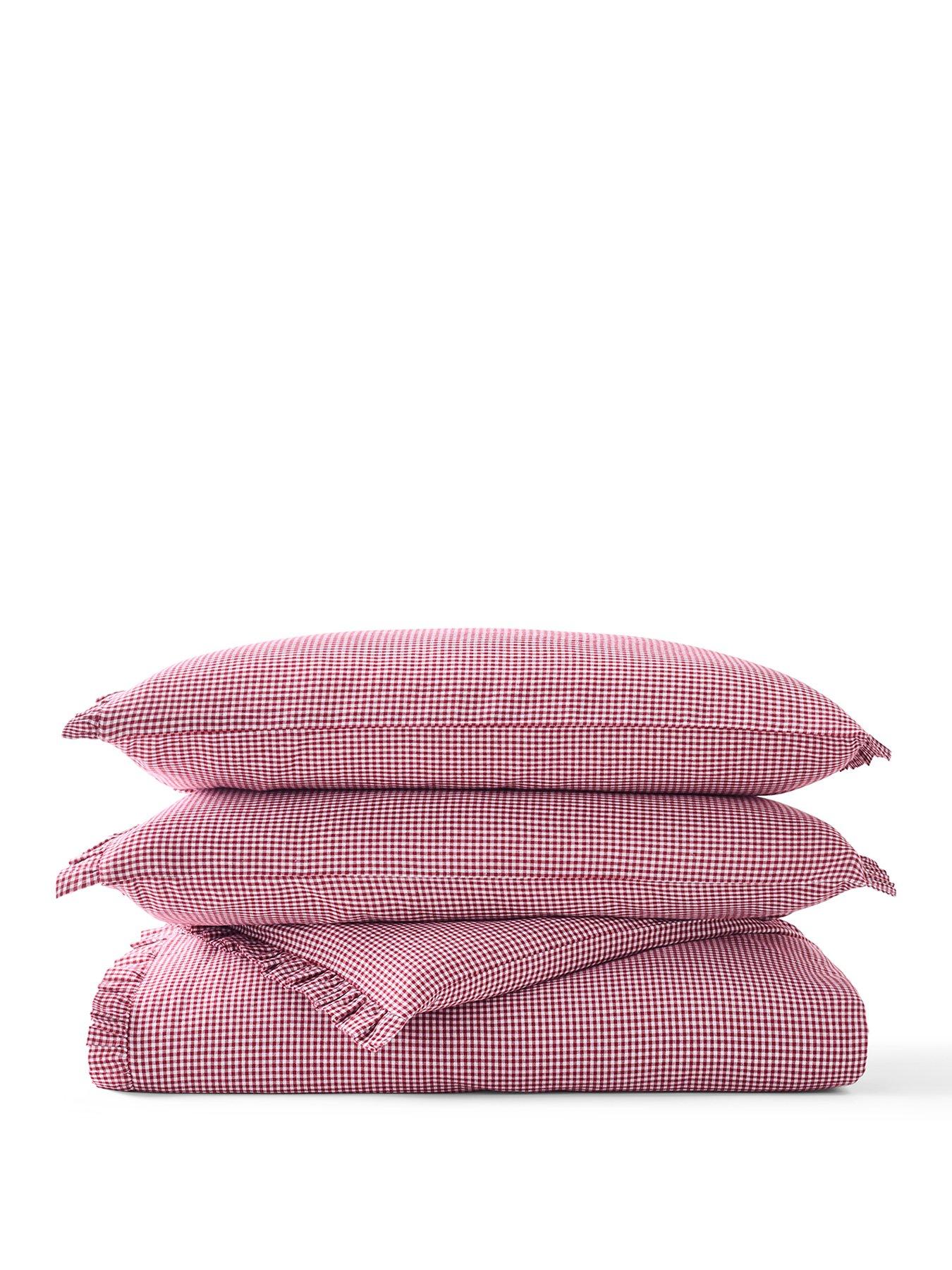 Image 2 of 3 of Christy Gingham Ruffle Duvet Set- King