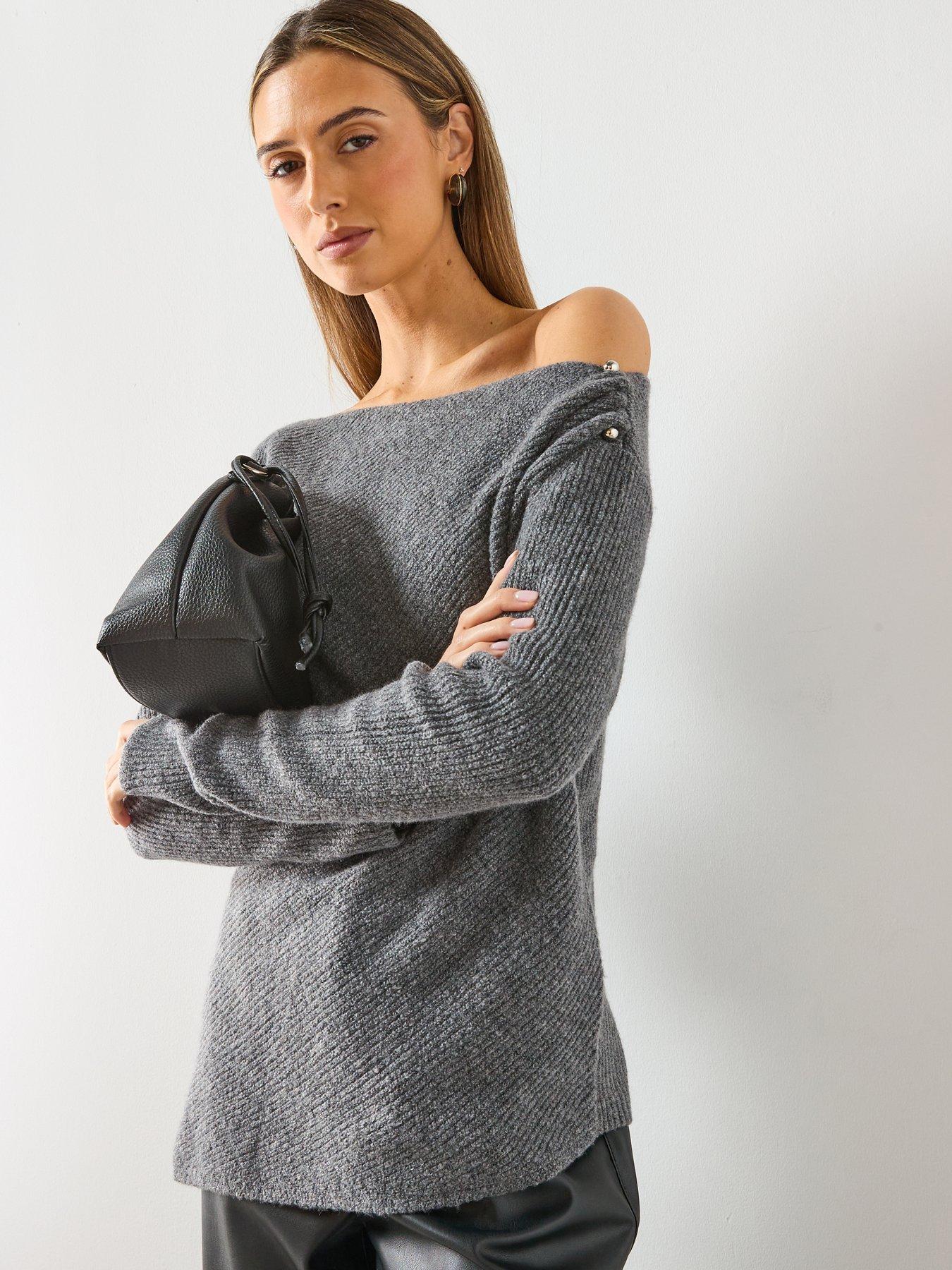 mango-asymmetrical-sweater-with-metallic-detail-greydetail
