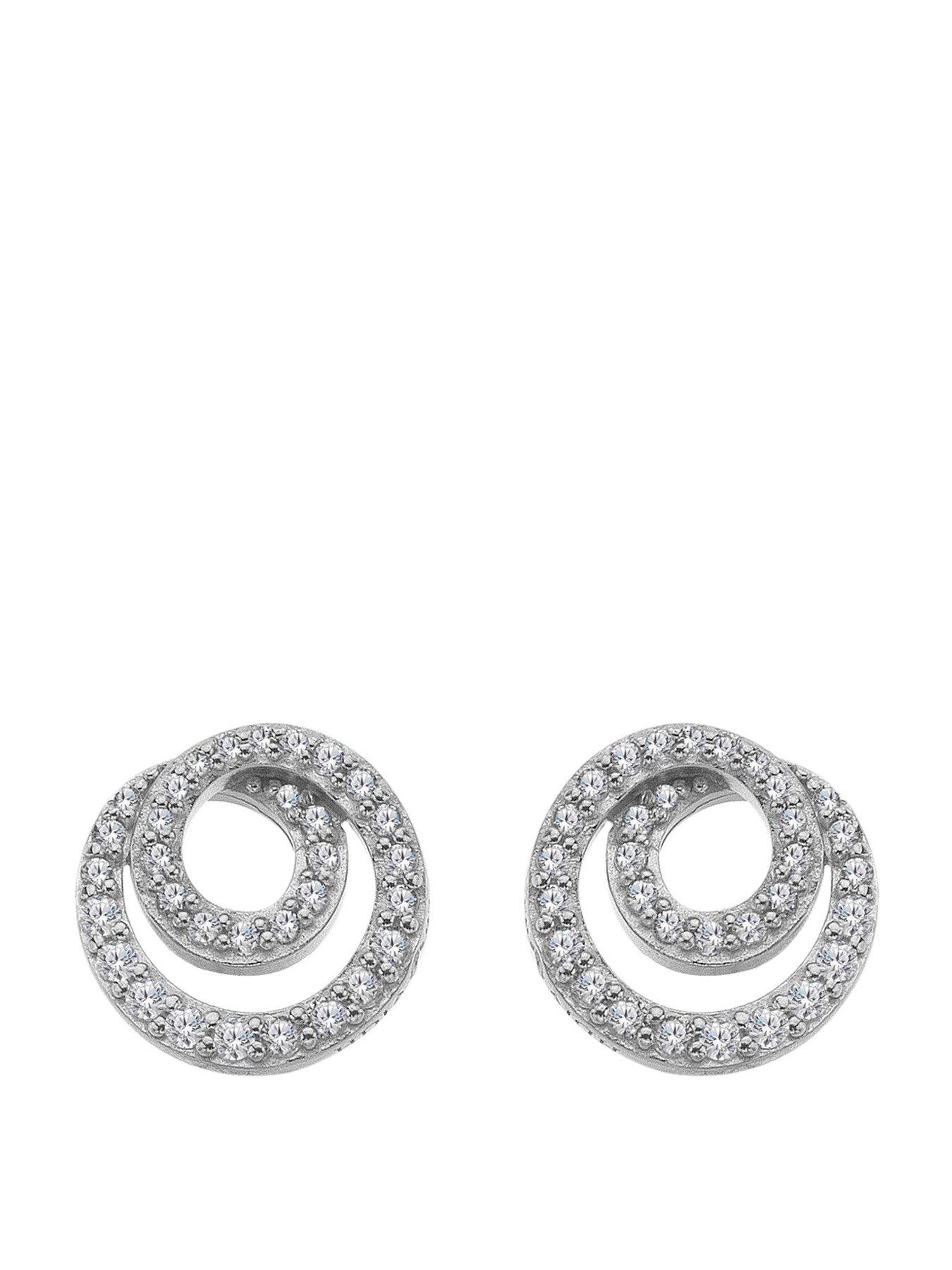Hot Diamonds Shimmer Circle Earrings