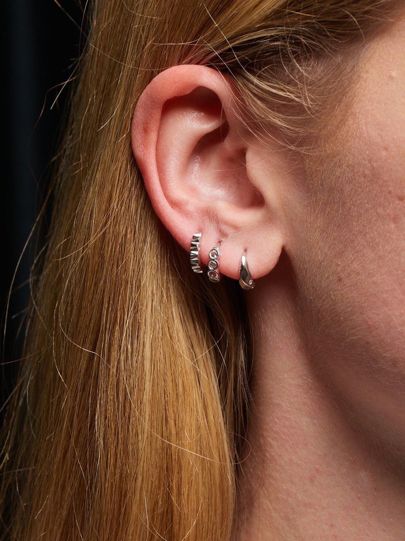 Image 3 of 3 of Hot Diamonds Huggie Earrings