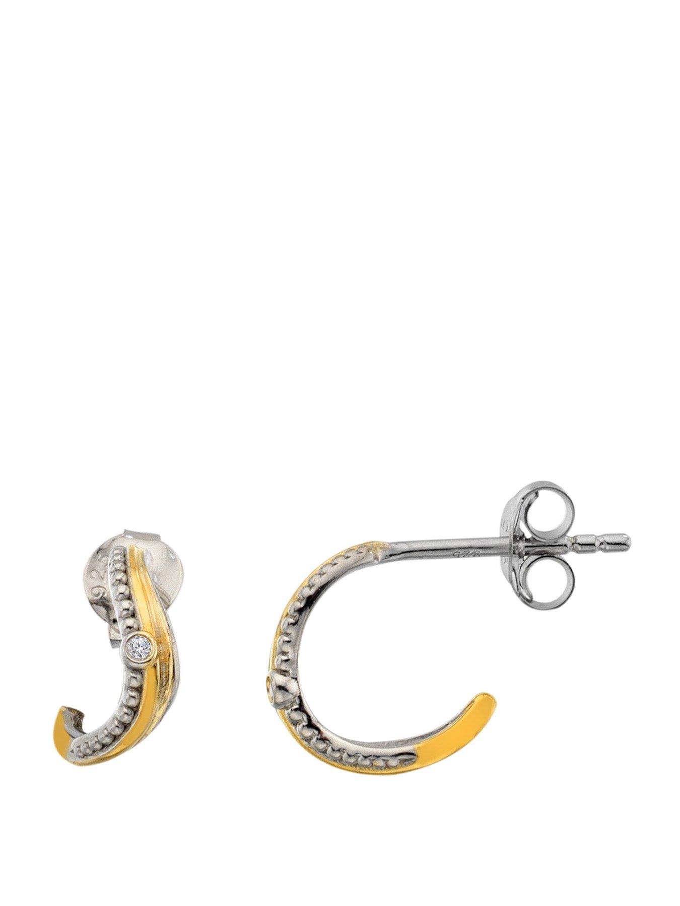 hot-diamonds-teardrop-two-tone-earringsfront