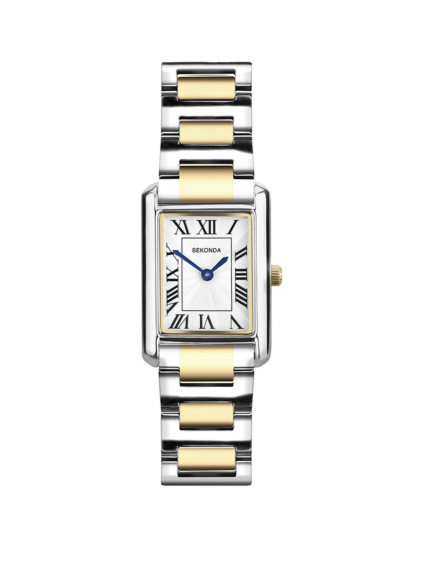 Sekonda Sekonda Womens Colette Two Tone Alloy Bracelet with White Dial Analogue Watch