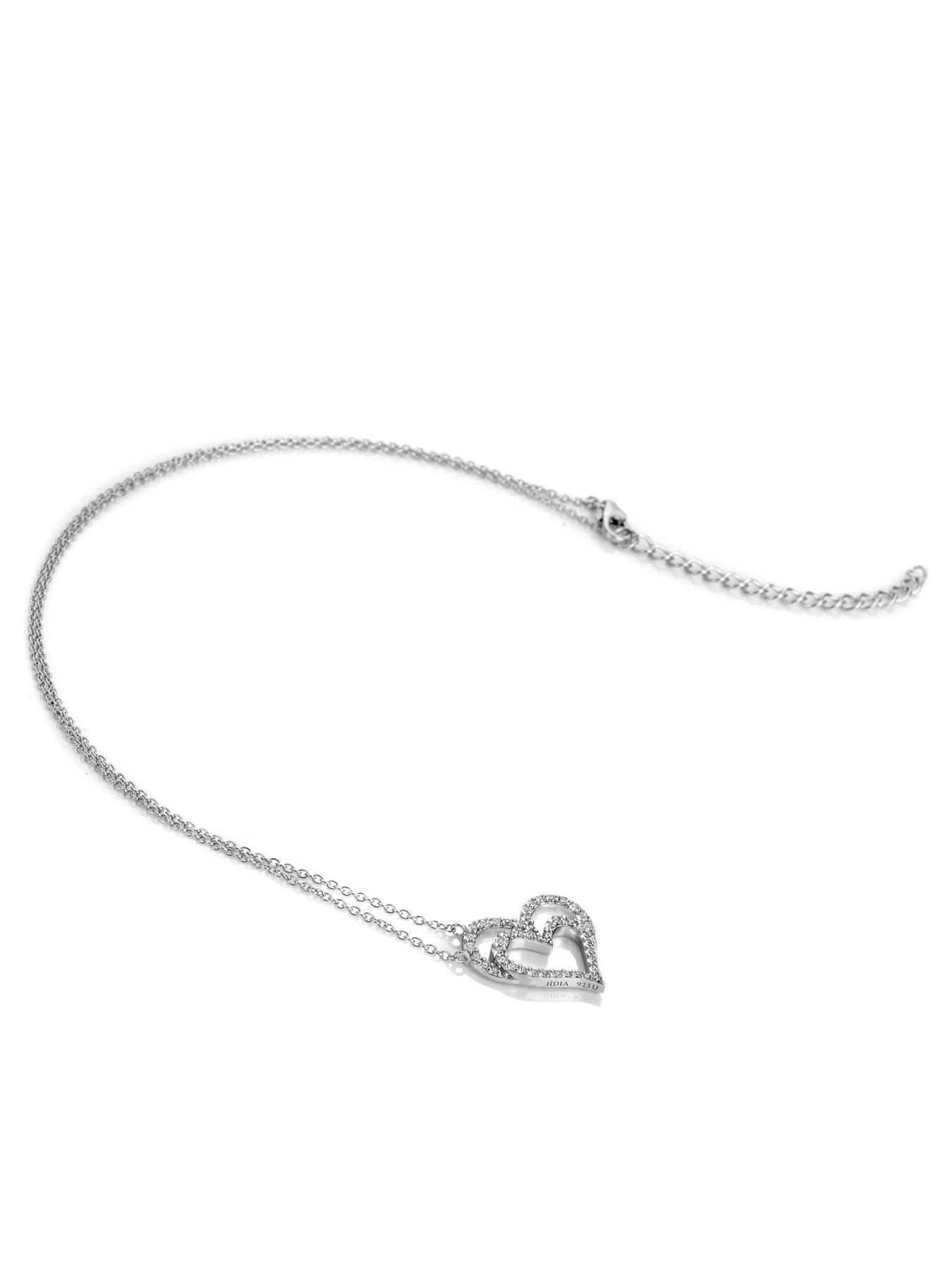 hot-diamonds-shimmer-heart-necklacestillFront