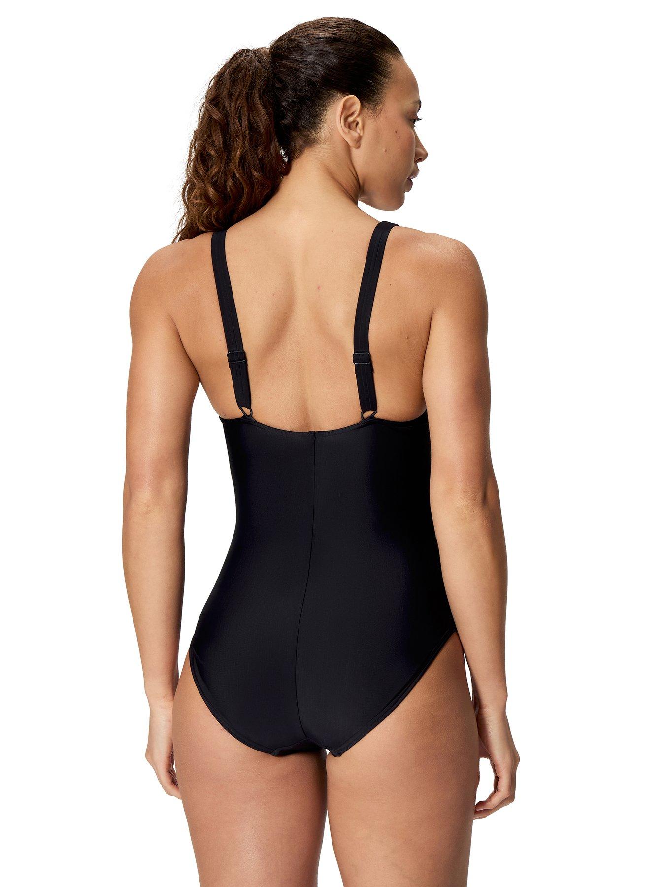 speedo-womens-quantum-contour-one-piece-dark-greystillFront