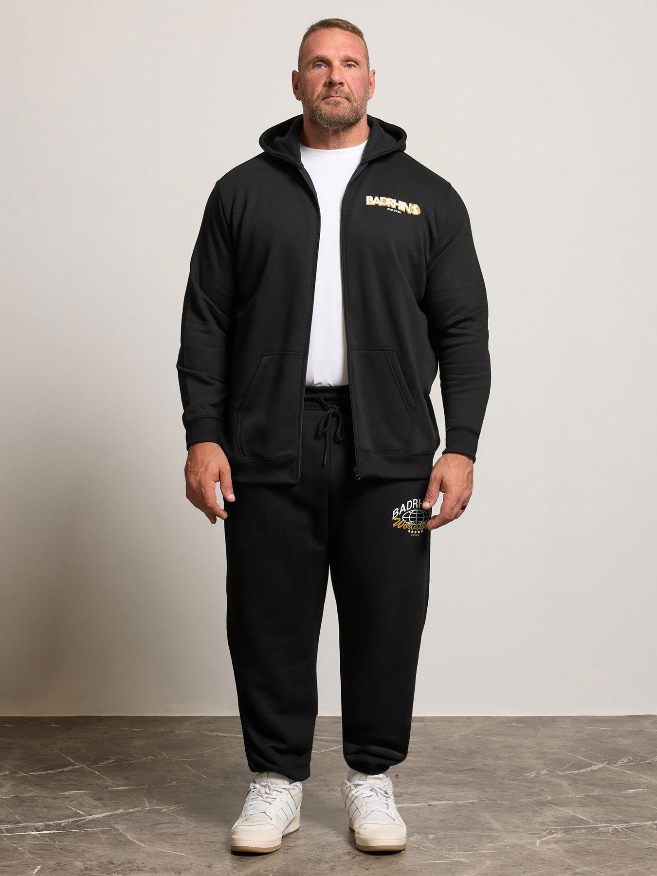 Image 3 of 7 of BadRhino World Map Zip Thru Hoodie - Black