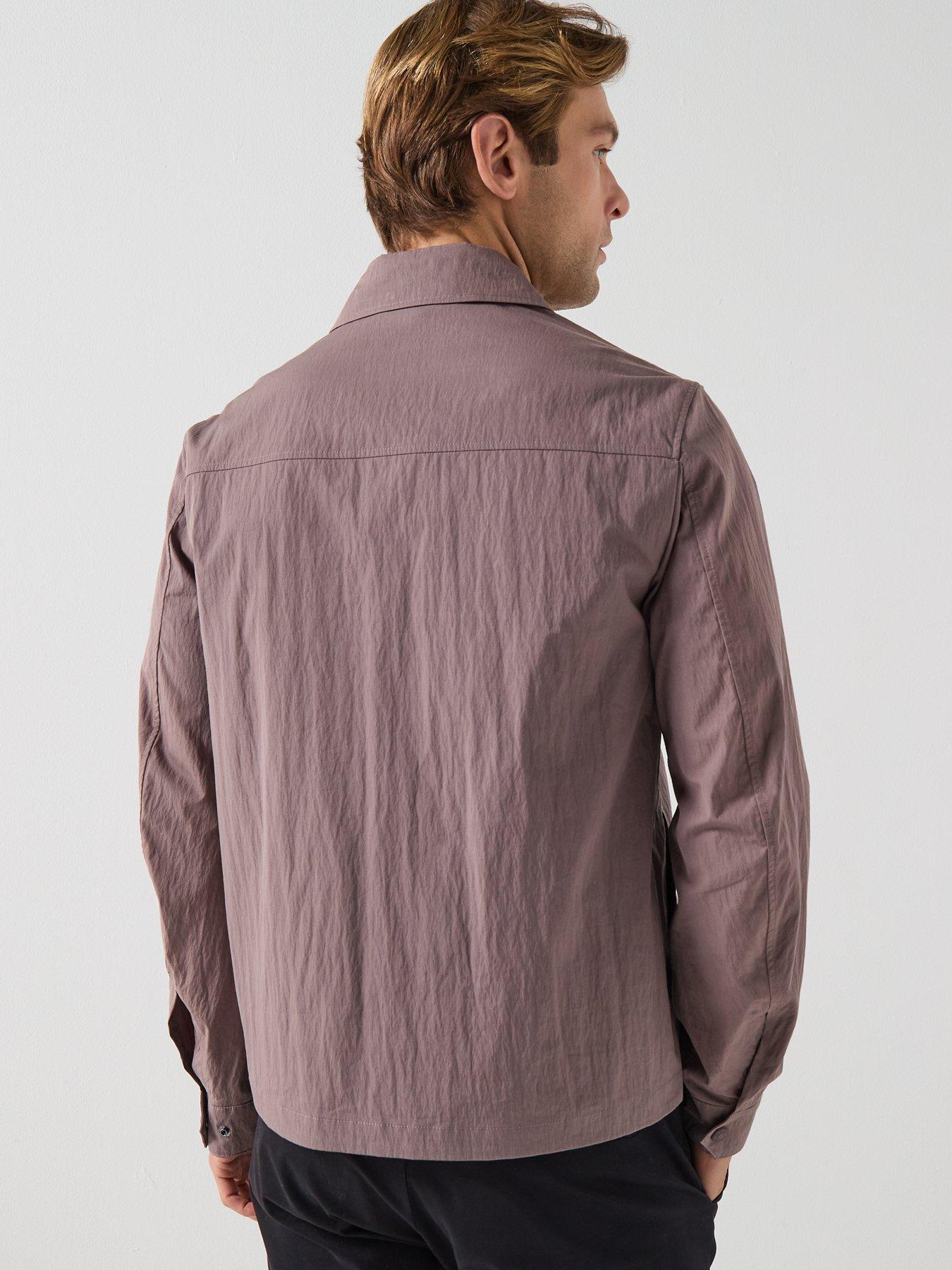 Image 2 of 6 of Belstaff Cargo Cotton Zip Overshirt - Brown