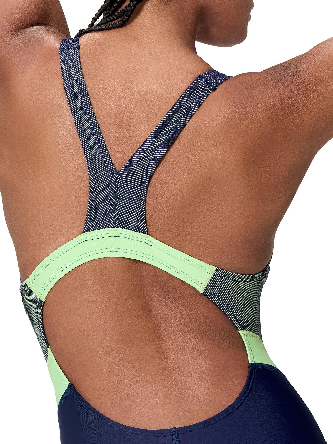 Image 5 of 5 of Speedo Womens Quantum Rib Splice One Piece - Blue