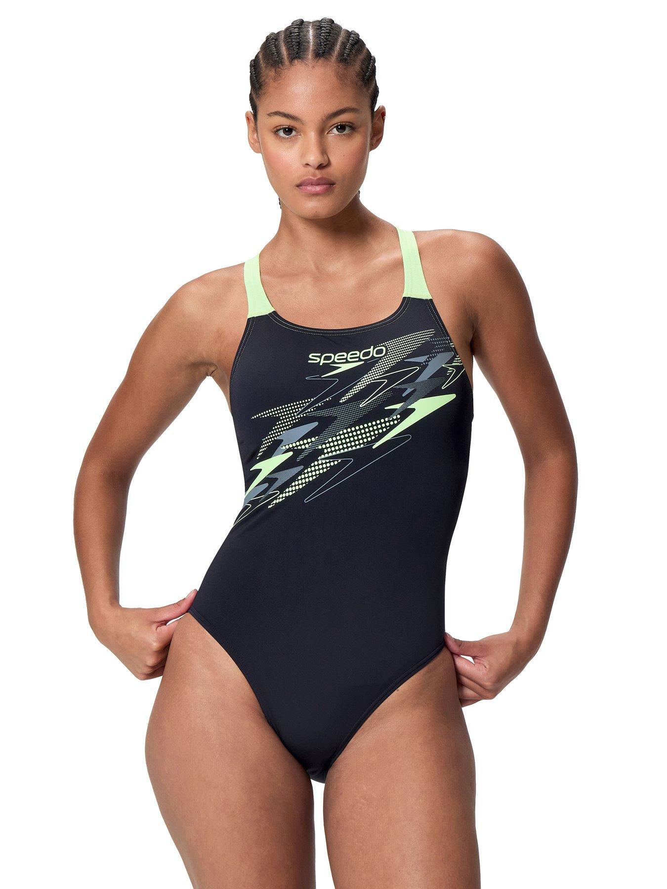 Speedo Womens Medley Logo Medalist One Piece - Dark Grey