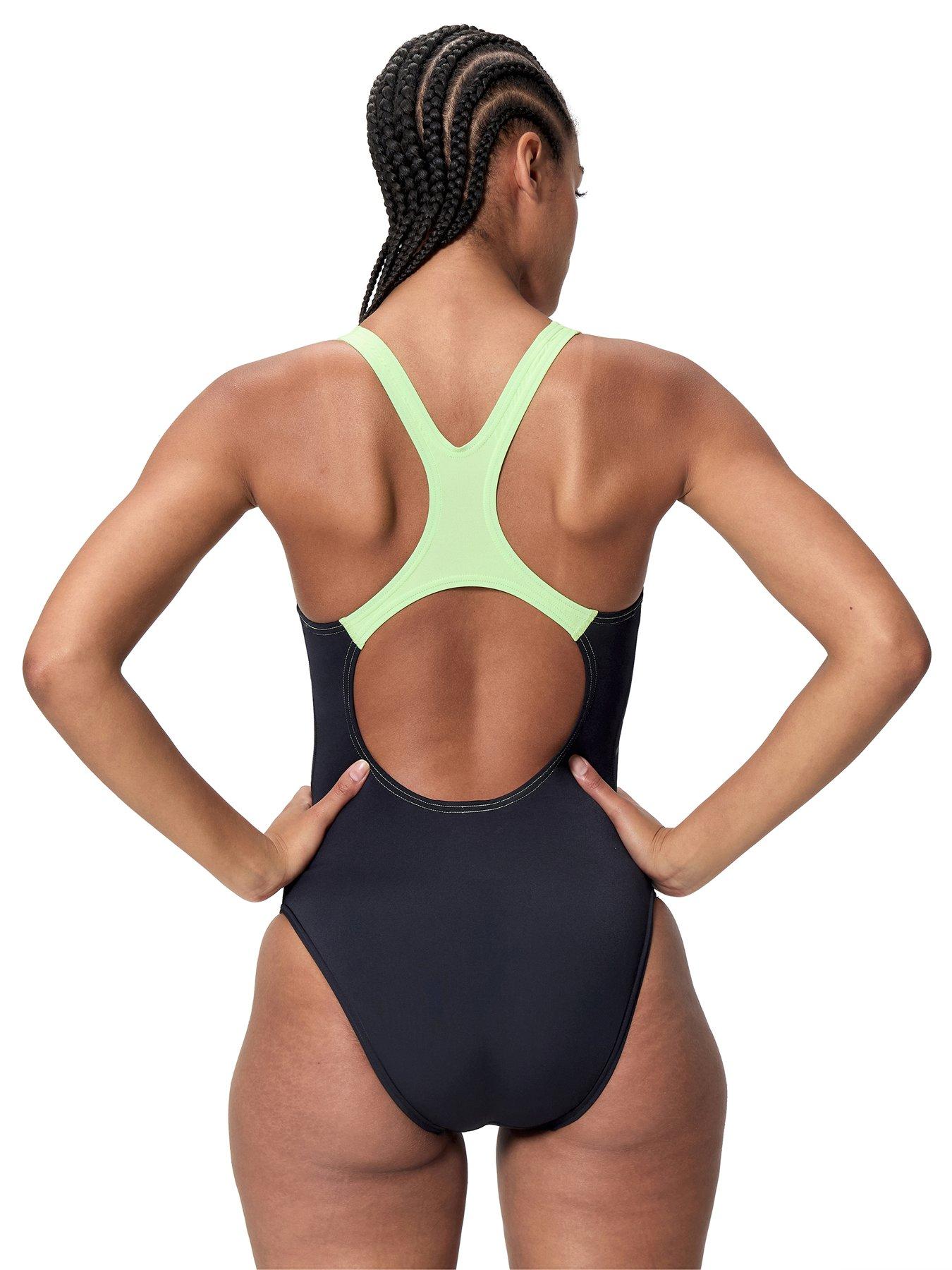 speedo-womens-medley-logo-medalist-one-piece-dark-greystillFront