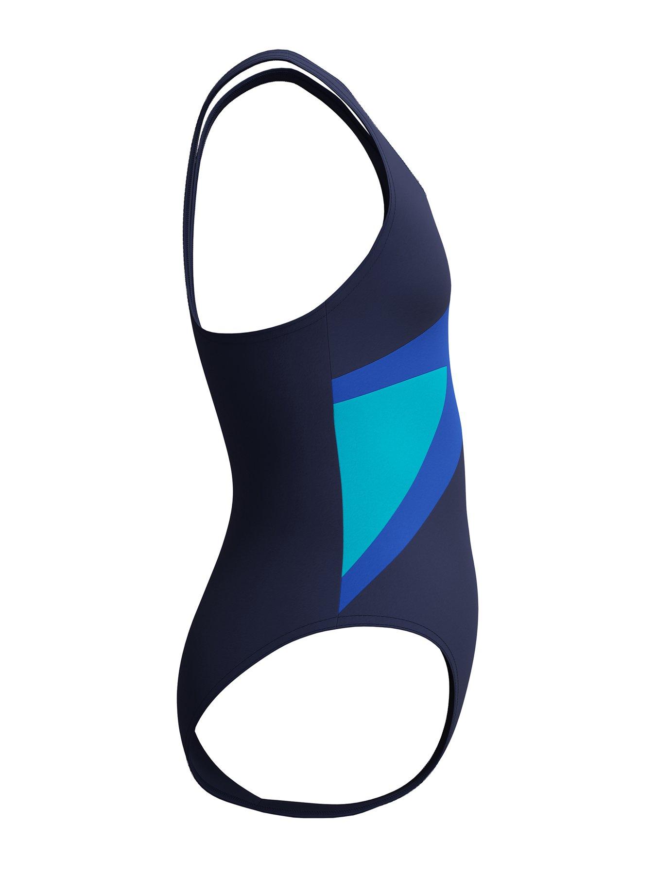 Image 3 of 6 of Speedo Girls Hyperboom Butterfly Back One Piece - Blue