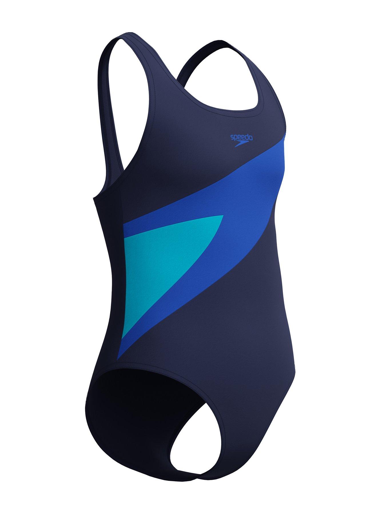 Image 6 of 6 of Speedo Girls Hyperboom Butterfly Back One Piece - Blue