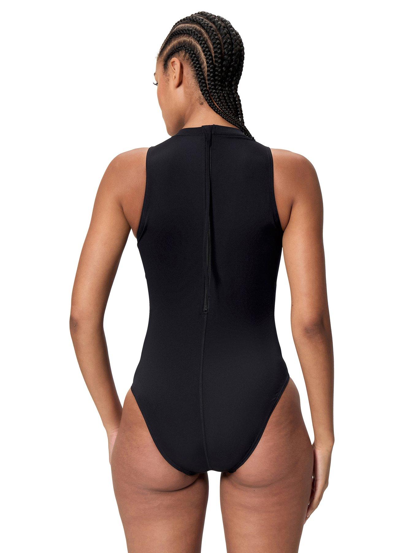 speedo-womens-endurance-logo-hydrasuit-one-piece-dark-greystillFront