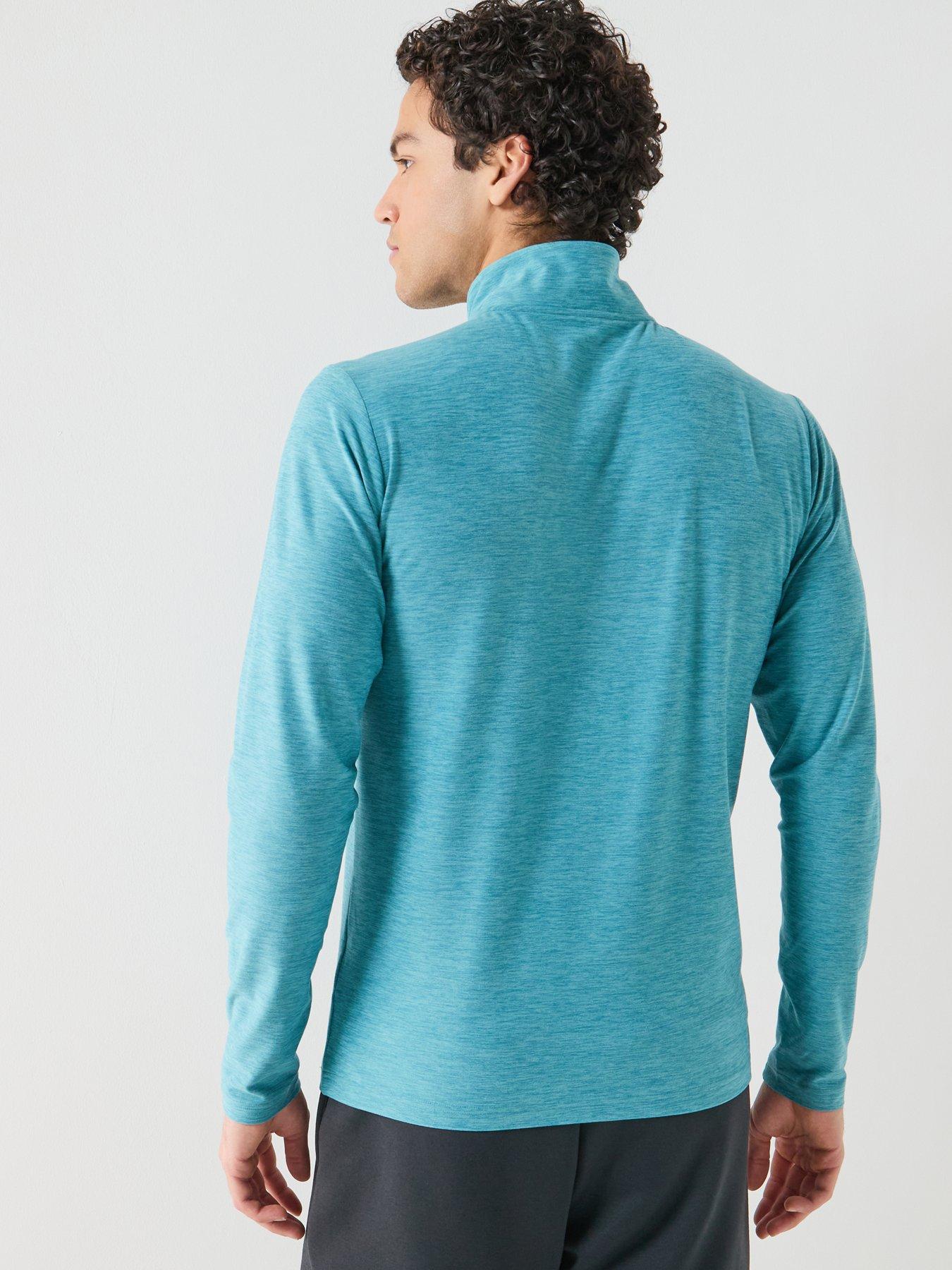 new-balance-mens-training-space-dye-14-zip-top-greenstillFront