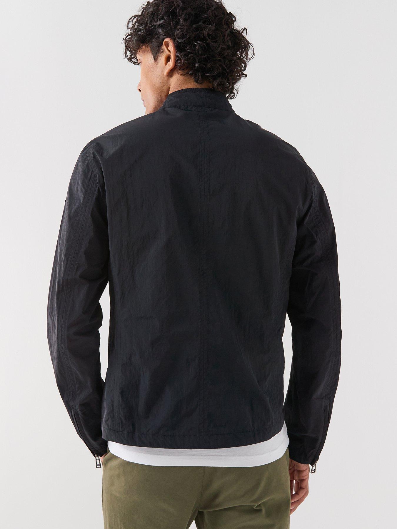Image 2 of 6 of Belstaff Grid Nylon Moto Biker Jacket - Black
