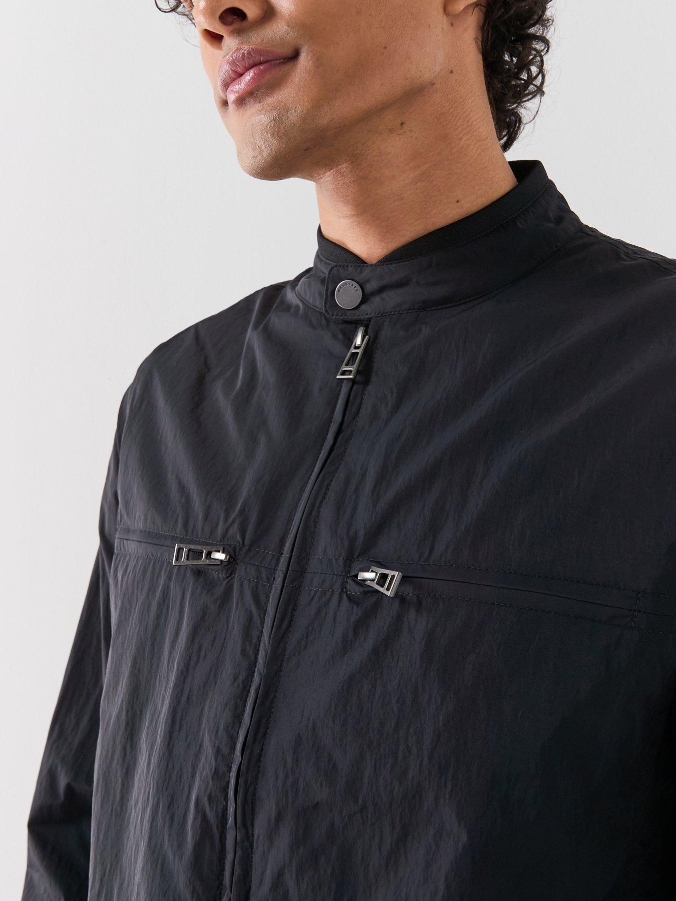 Image 5 of 6 of Belstaff Grid Nylon Moto Biker Jacket - Black