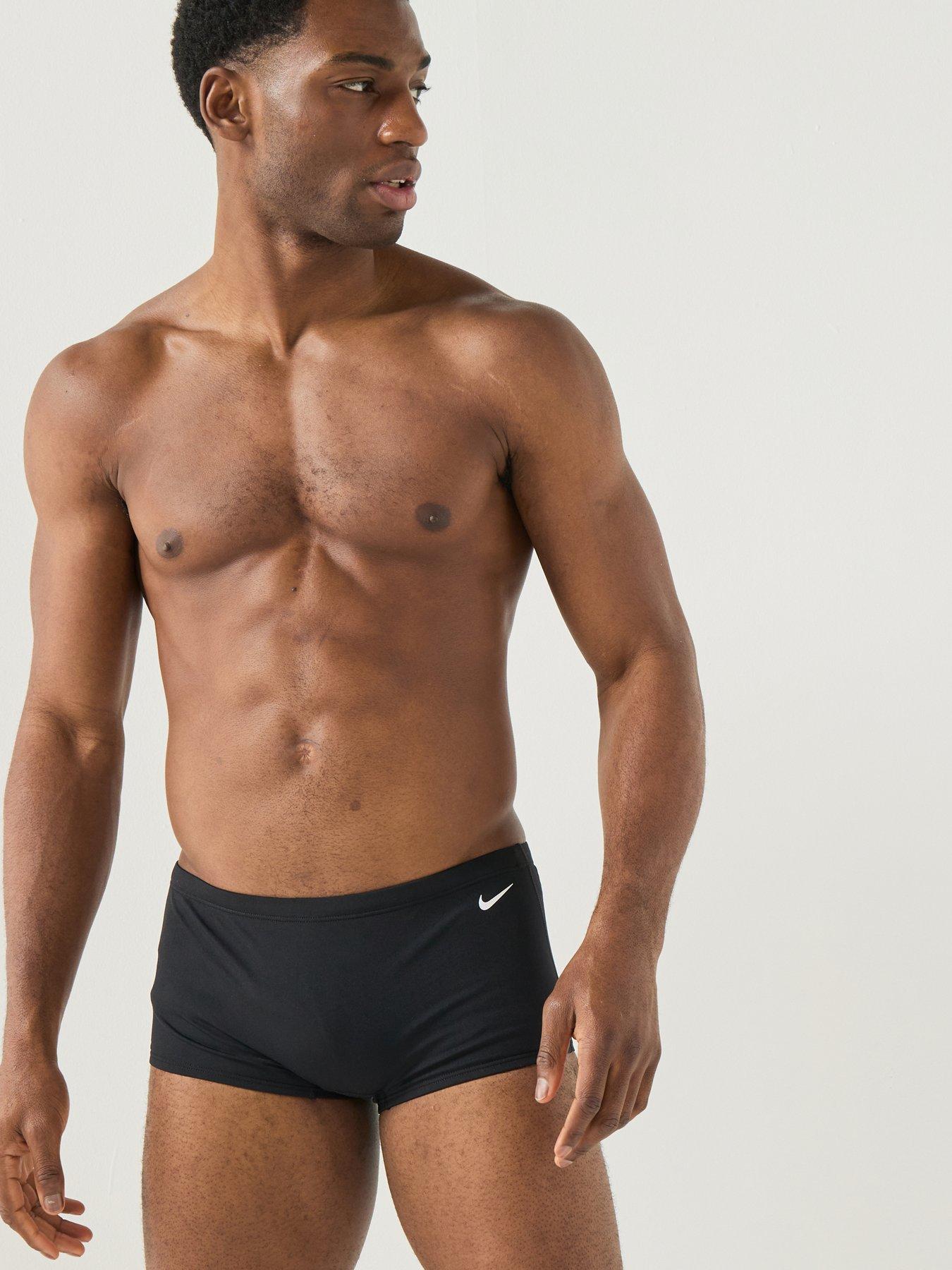 Nike Mens Square Leg Swim Brief - Black