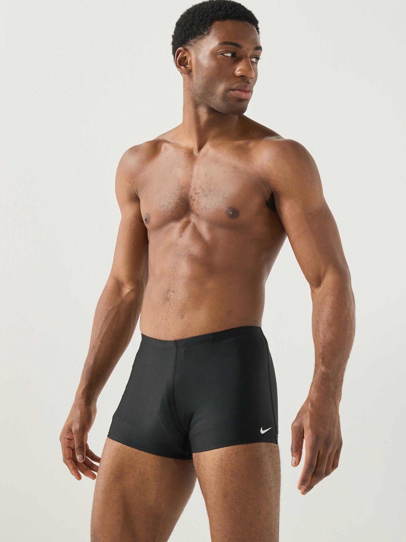 Nike Mens Square Leg Swim Short- Black