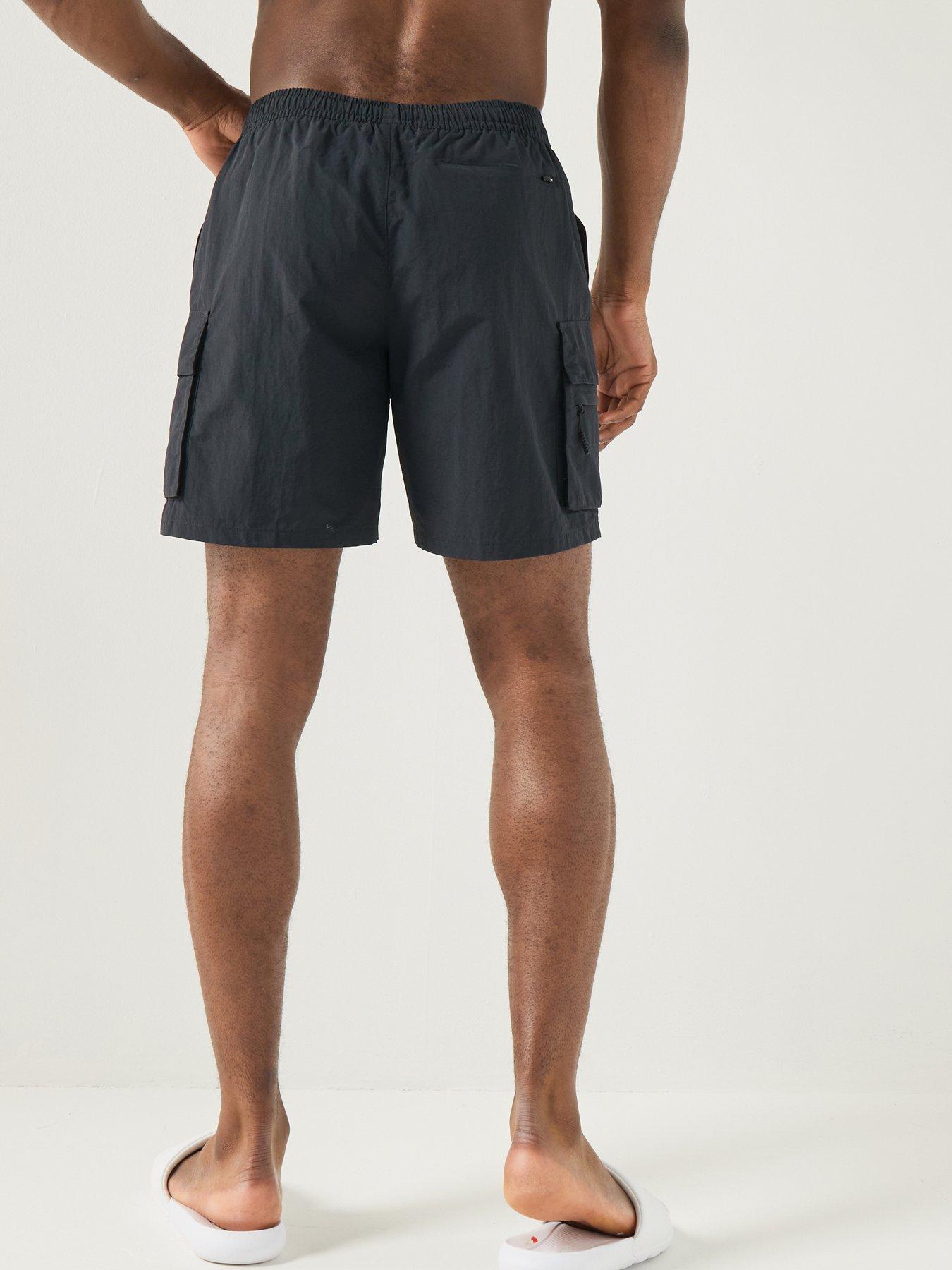 Image 2 of 7 of Nike Mens 7Inch Full Lined Cargo Swim Shorts - Black