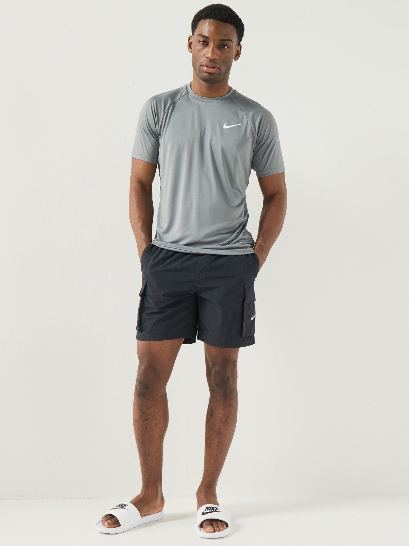 Image 3 of 7 of Nike Mens 7Inch Full Lined Cargo Swim Shorts - Black