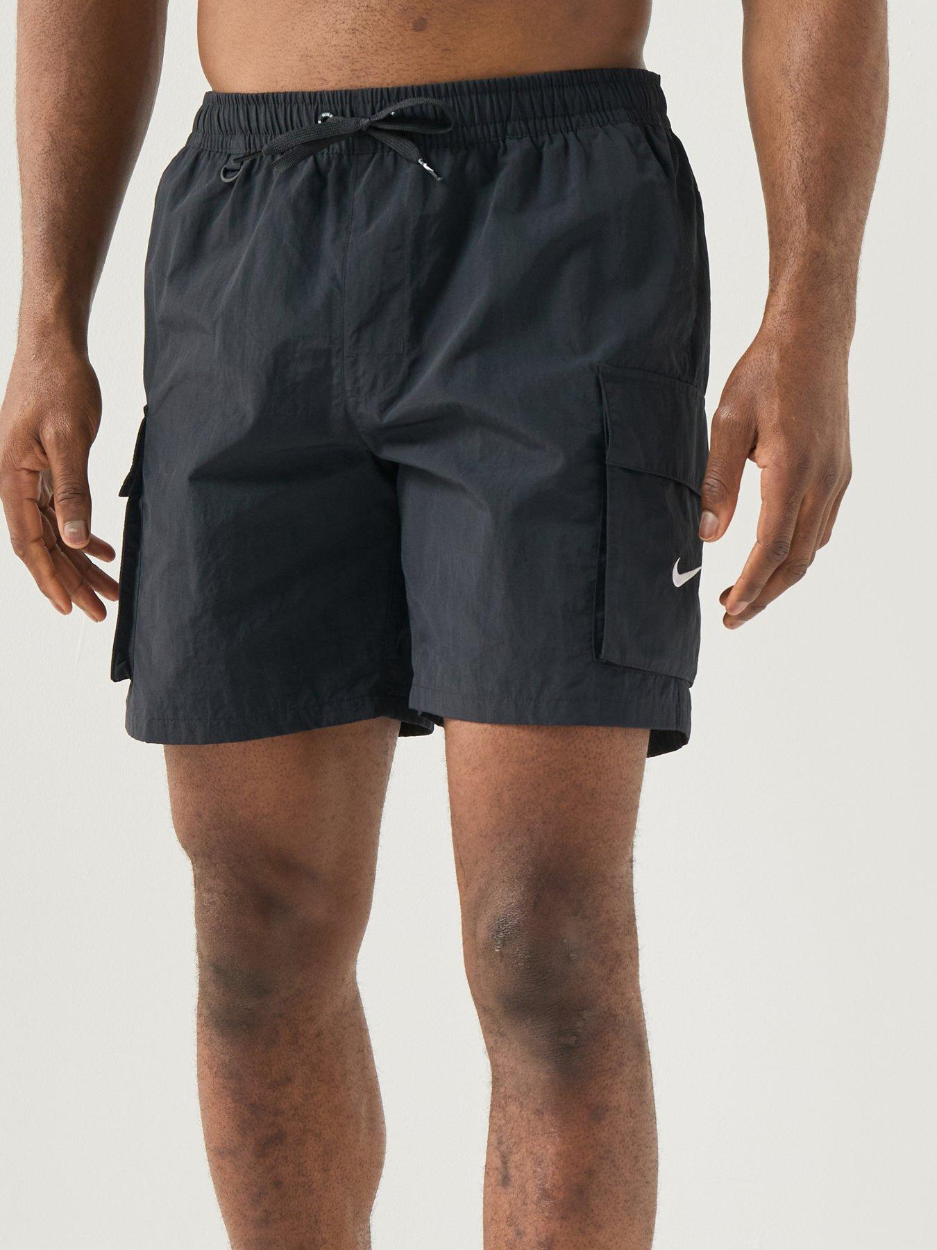 Image 4 of 7 of Nike Mens 7Inch Full Lined Cargo Swim Shorts - Black