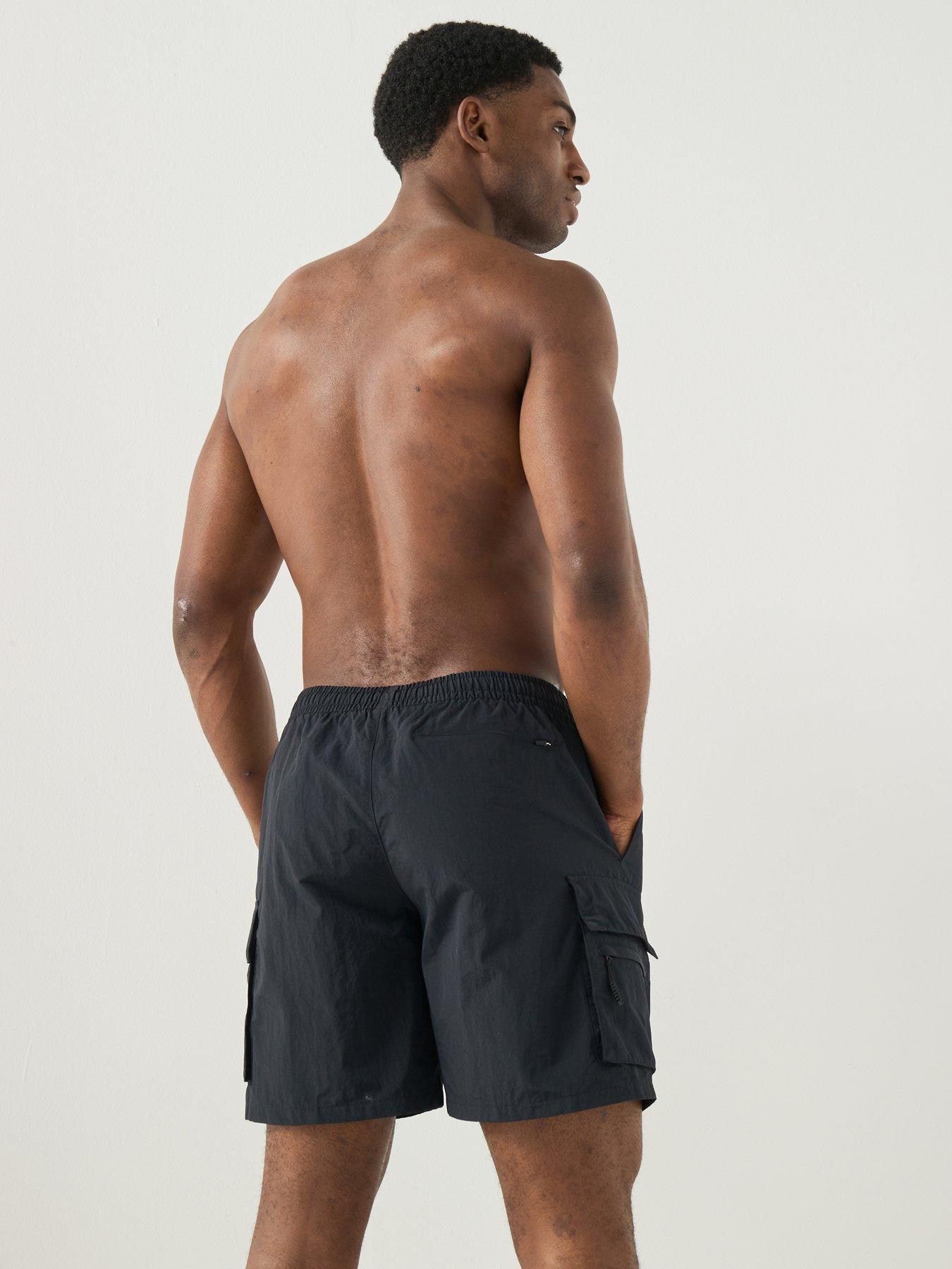 Image 6 of 7 of Nike Mens 7Inch Full Lined Cargo Swim Shorts - Black
