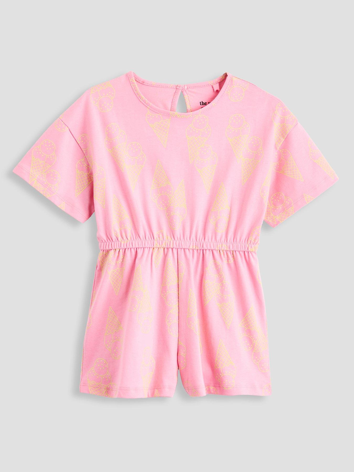Image 2 of 5 of The Very Collection Girls 2 Pack Playsuits - Multi
