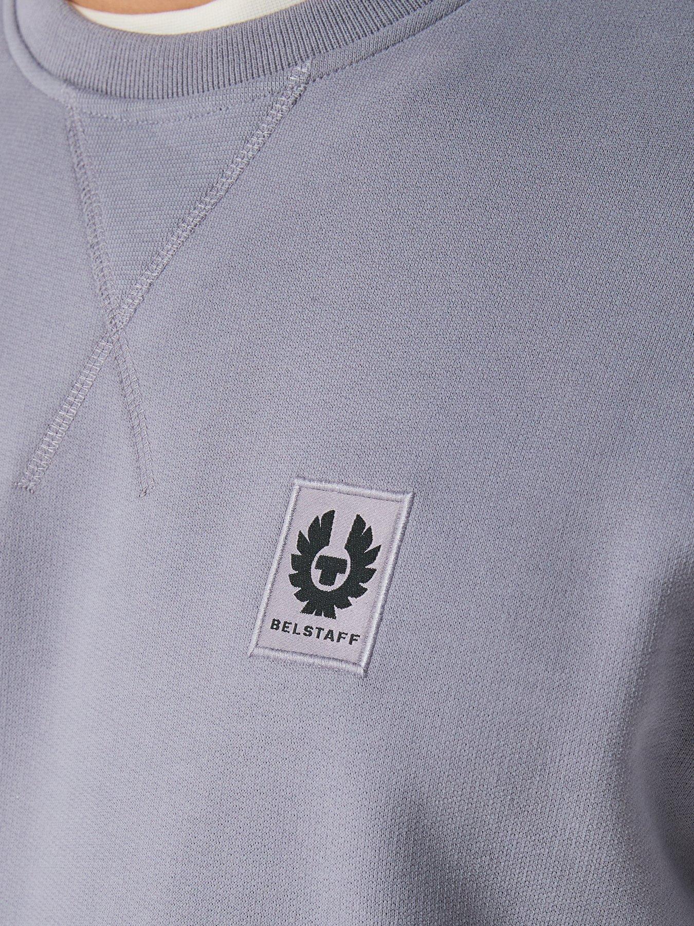 Image 5 of 5 of Belstaff Belstaff Left Chest Patch Logo Regular Fit Crew Sweat - Grey