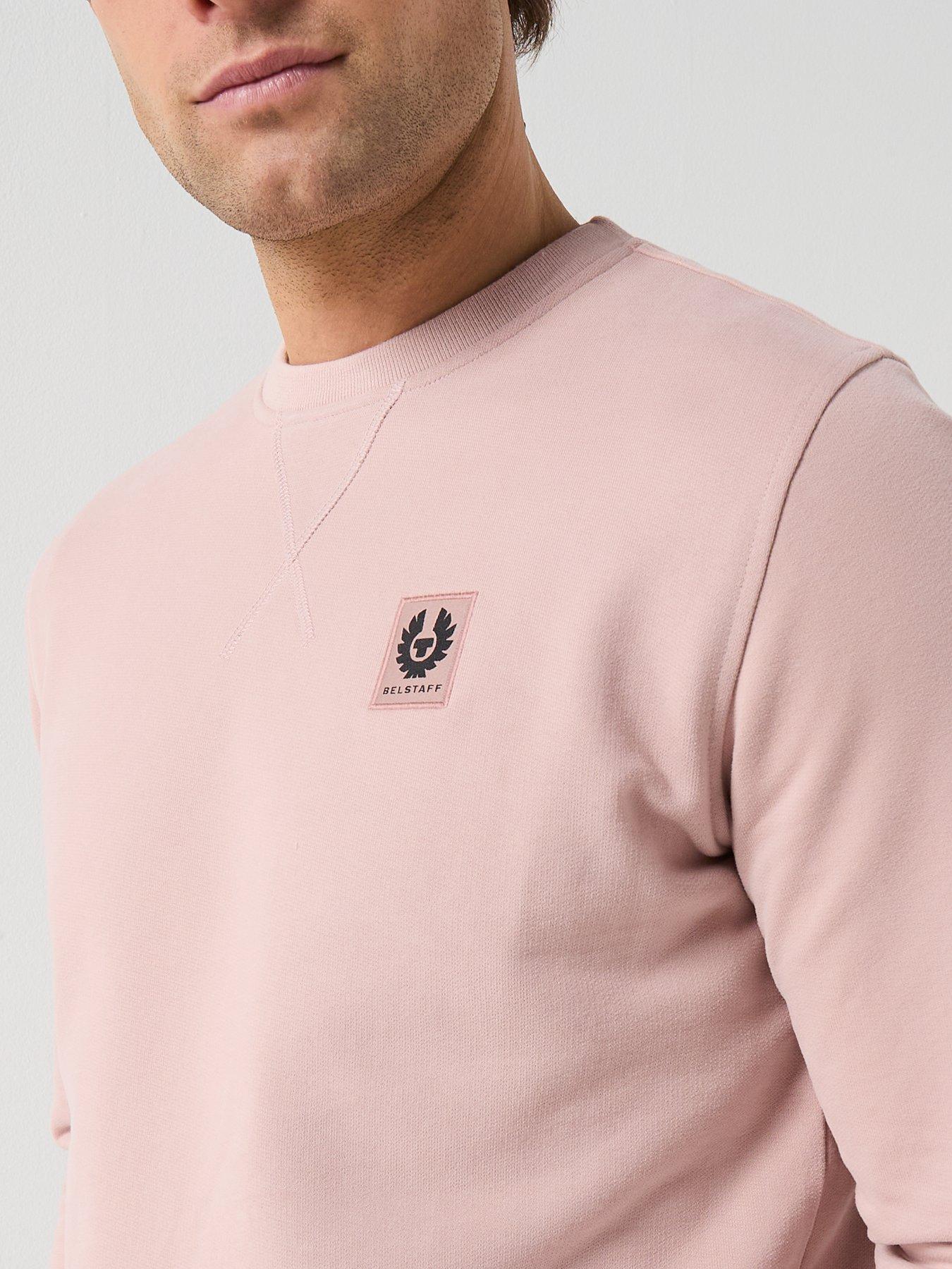 belstaff-left-chest-patch-logo-crew-sweatshirt-pinkoutfit