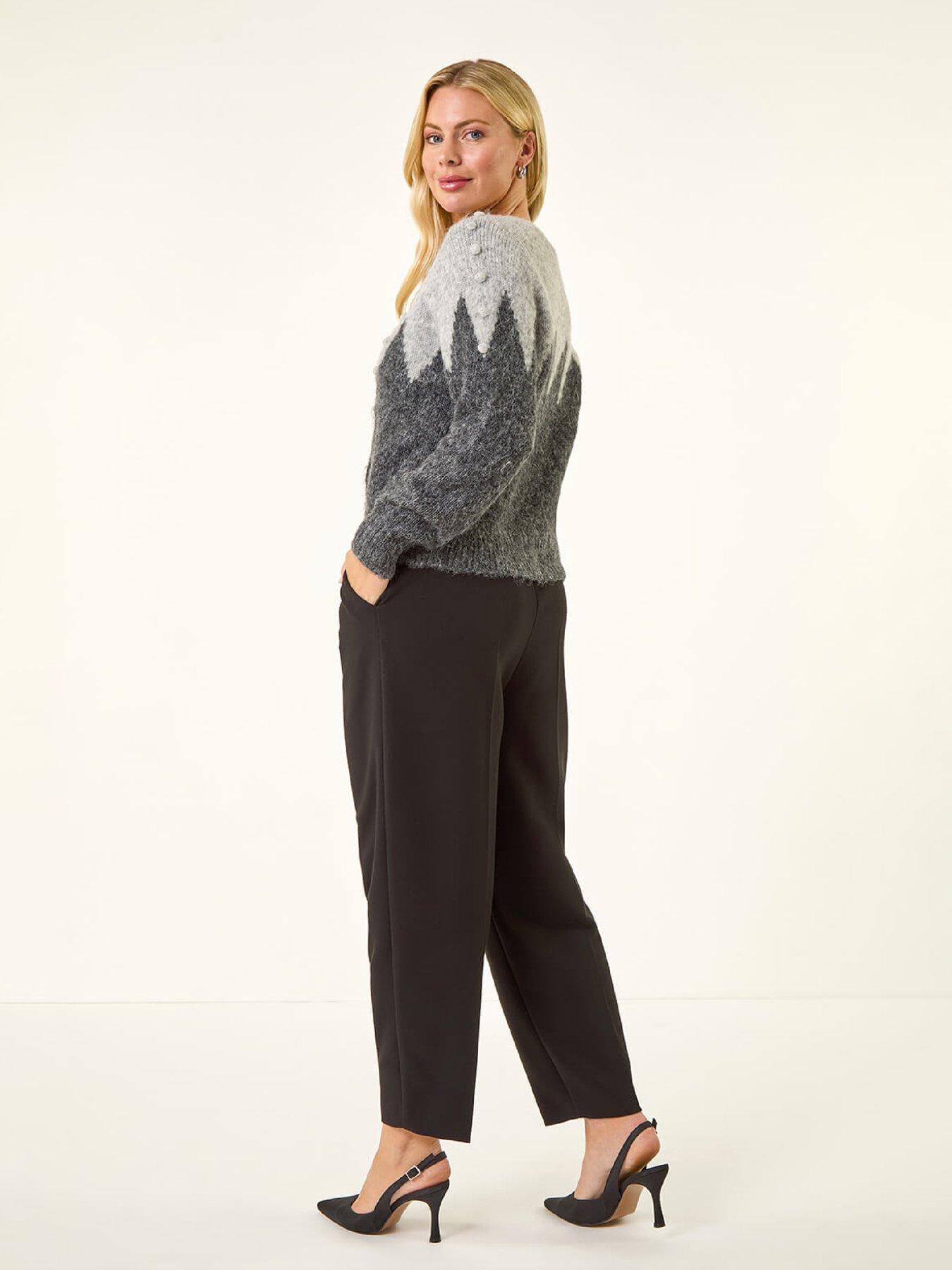 roman-petite-bobble-buttoned-knit-cardigan-greystillFront