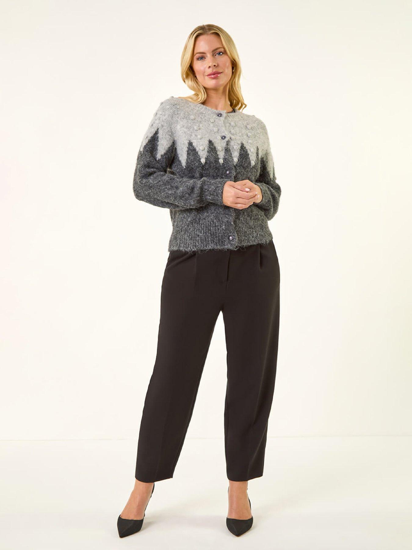 roman-petite-bobble-buttoned-knit-cardigan-greyback