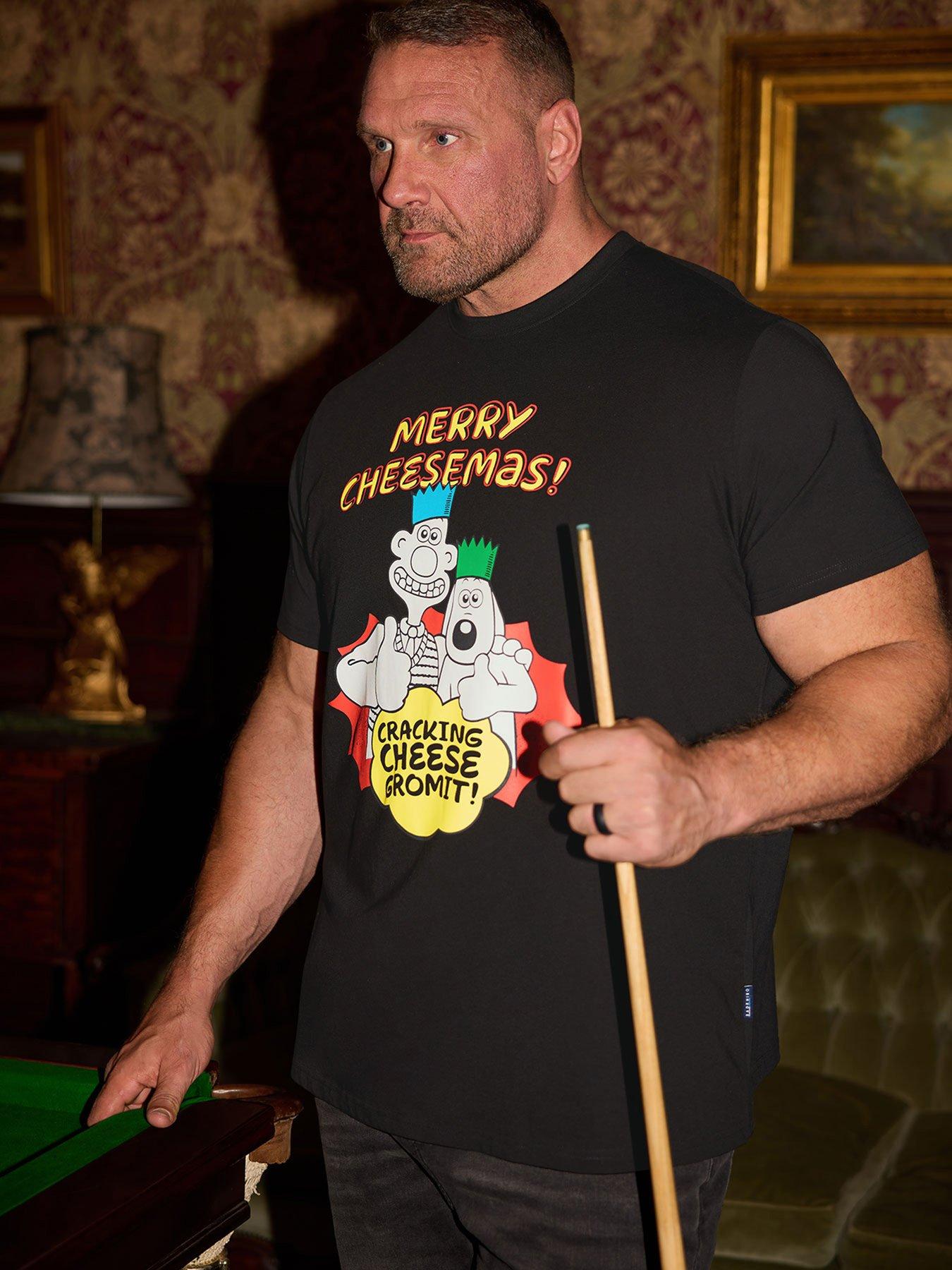 badrhino-wallace-and-gromit-christmas-t-shirt-black