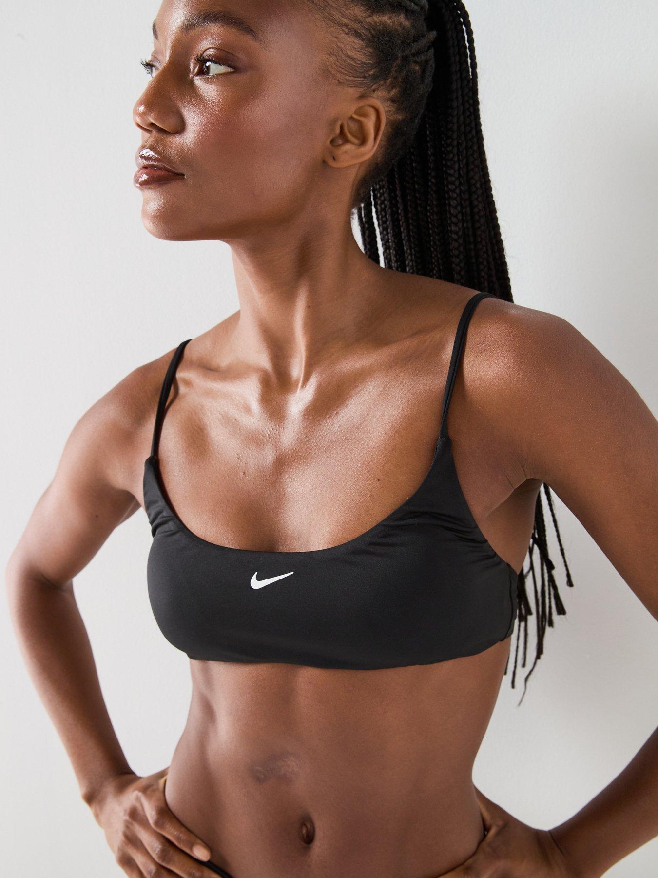 Image 4 of 4 of Nike Womens Bralette Bikini Top - Black