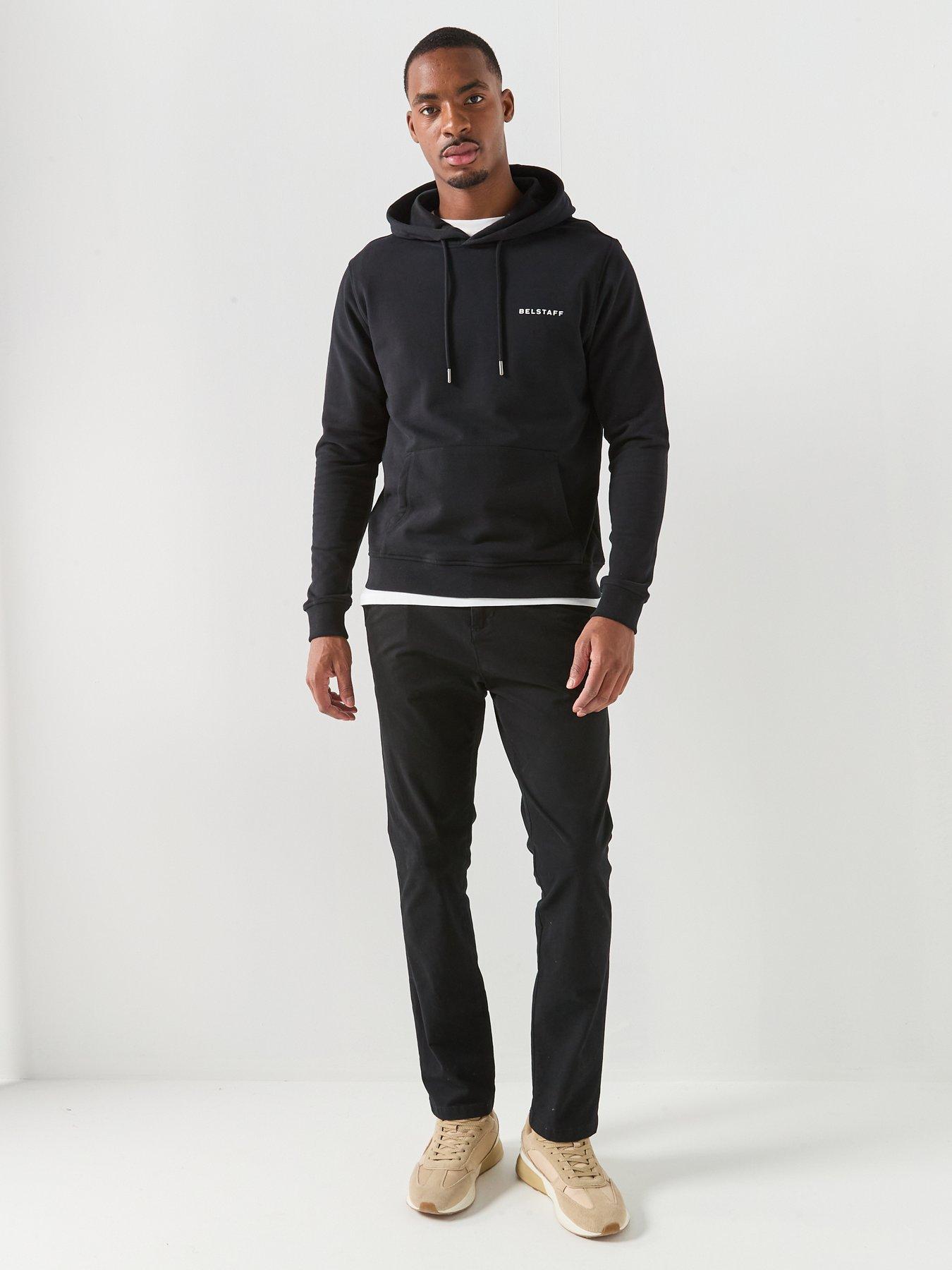 Image 3 of 4 of Belstaff Border Large Back Logo Hoodie - Black