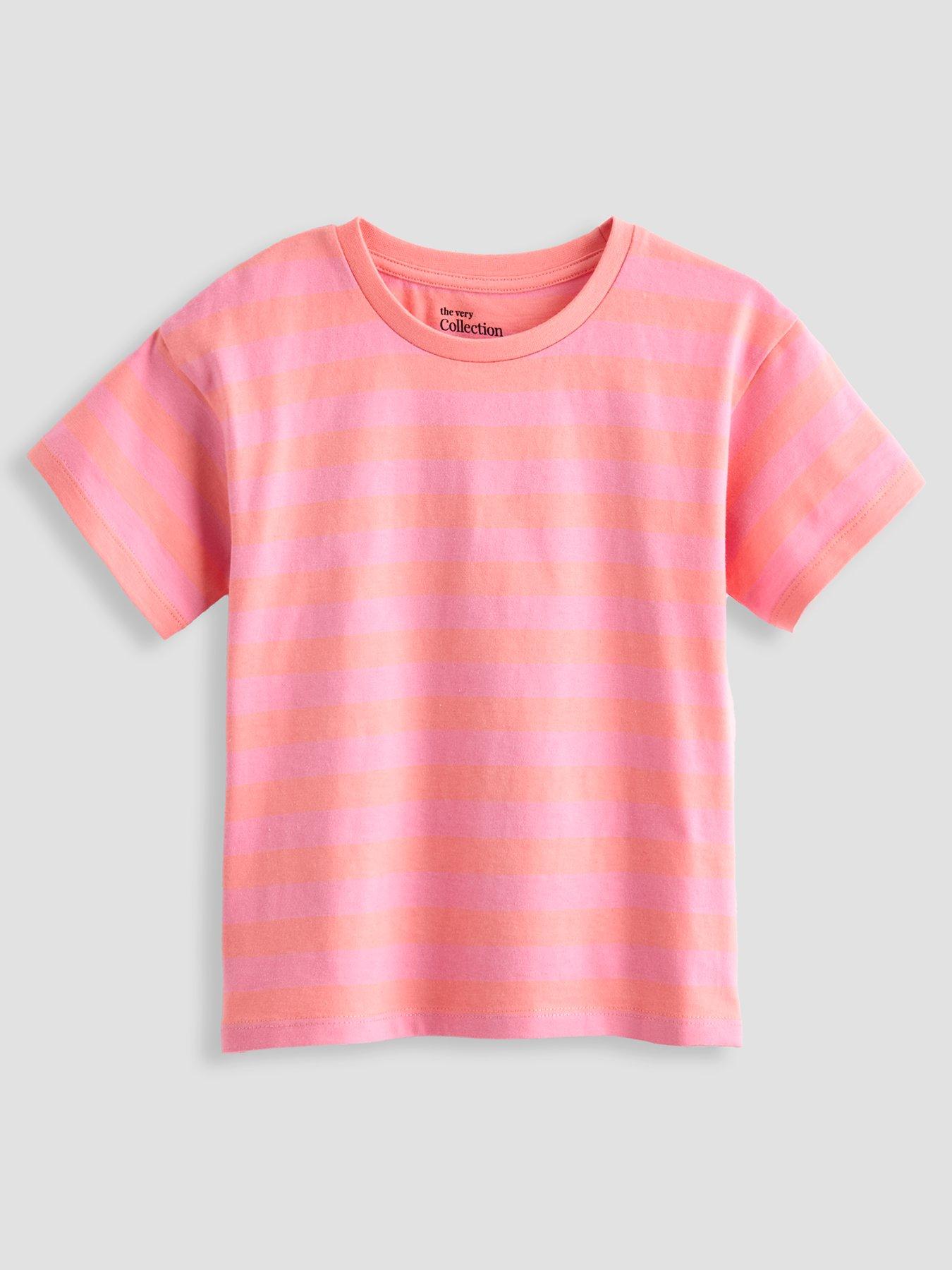 Image 3 of 5 of The Very Collection Girls 5 Pack Graphic Print Summer T-shirts - Multi