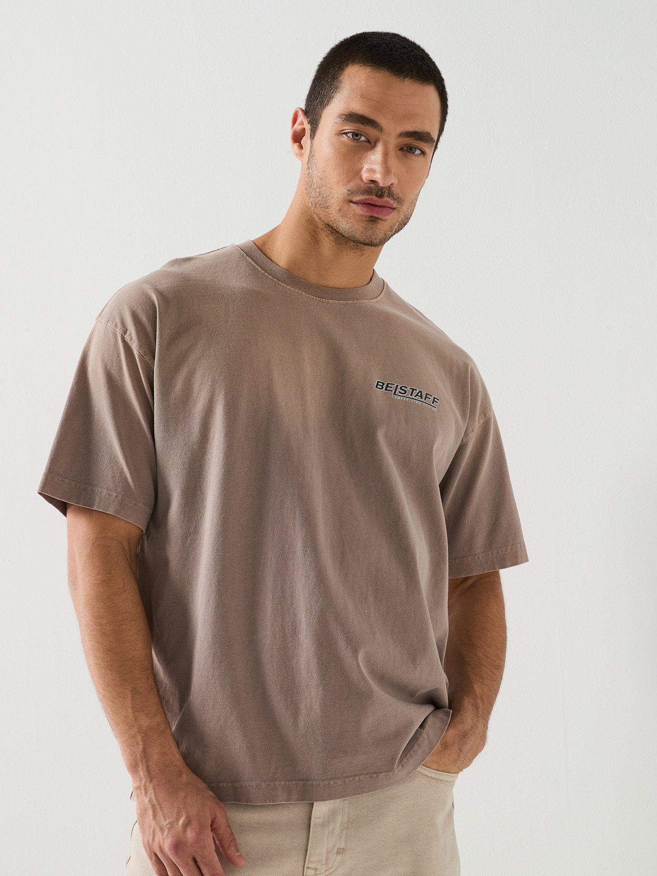 Belstaff Competition Momentum Script Back Print T-Shirt - Brown