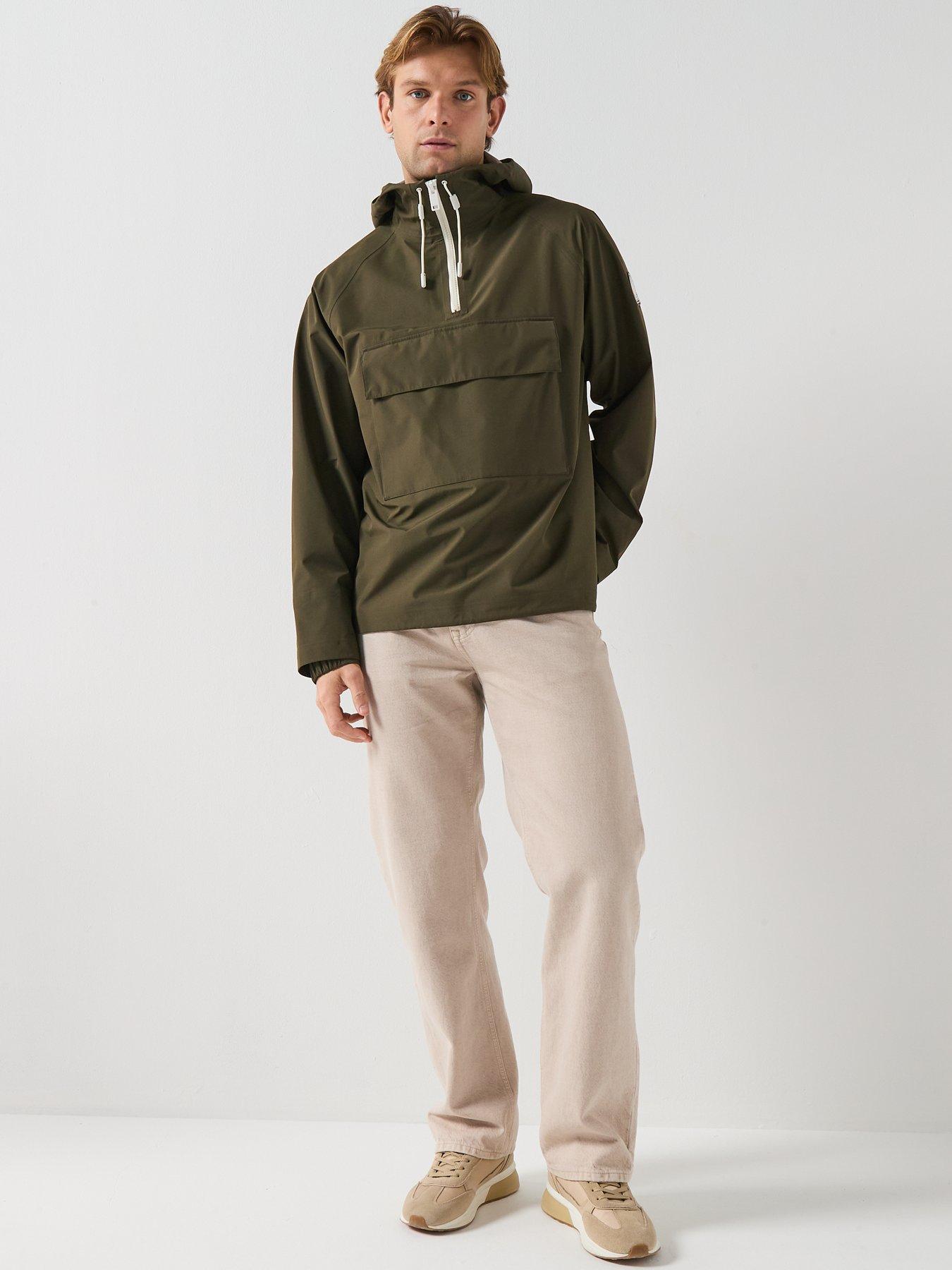 belstaff-expedition-eiger-smock-lightweight-pullover-jacket-dark-khakidetail