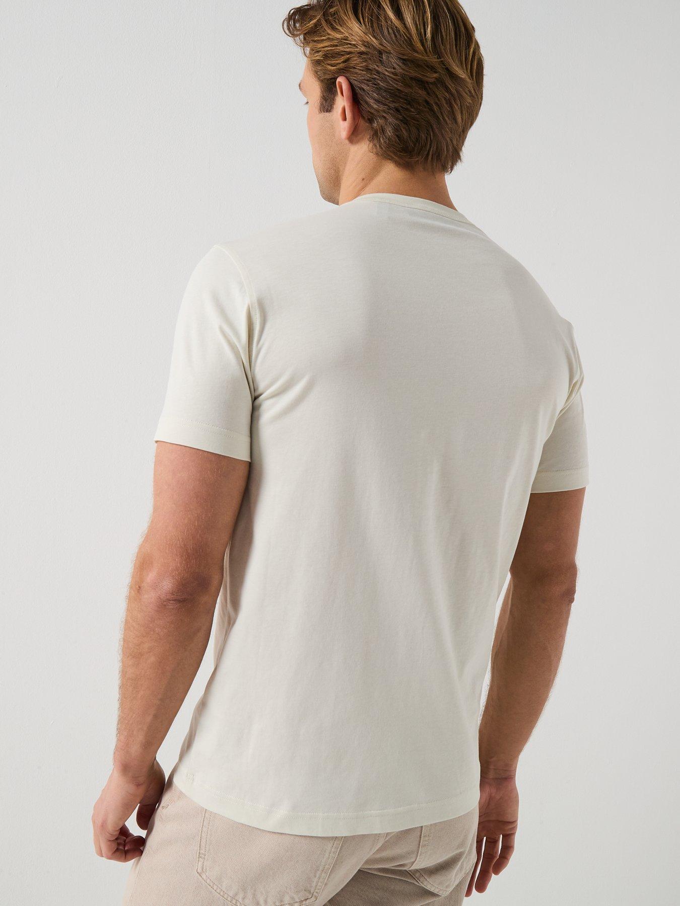 Image 2 of 4 of Belstaff Left Chest Patch Logo Regular Fit T-Shirt - Natural