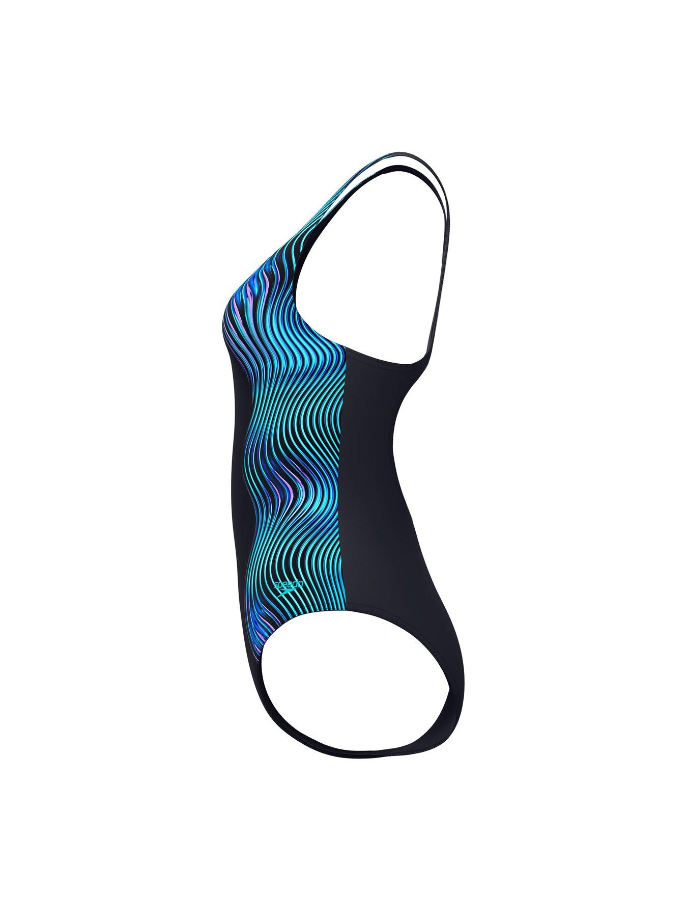 speedo-womens-print-medalist-one-piece-dark-greyoutfit