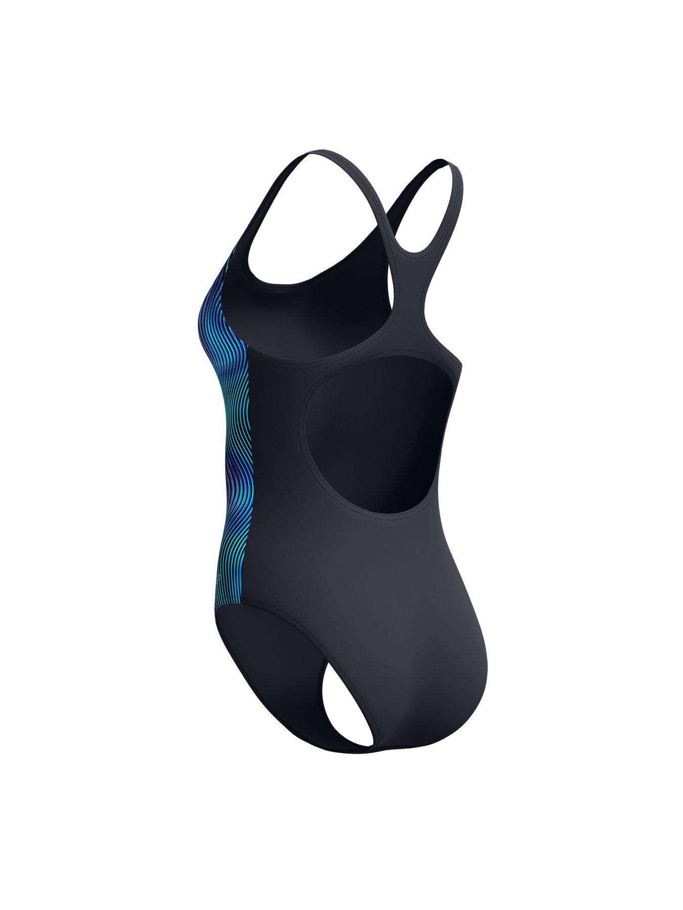 speedo-womens-print-medalist-one-piece-dark-greydetail