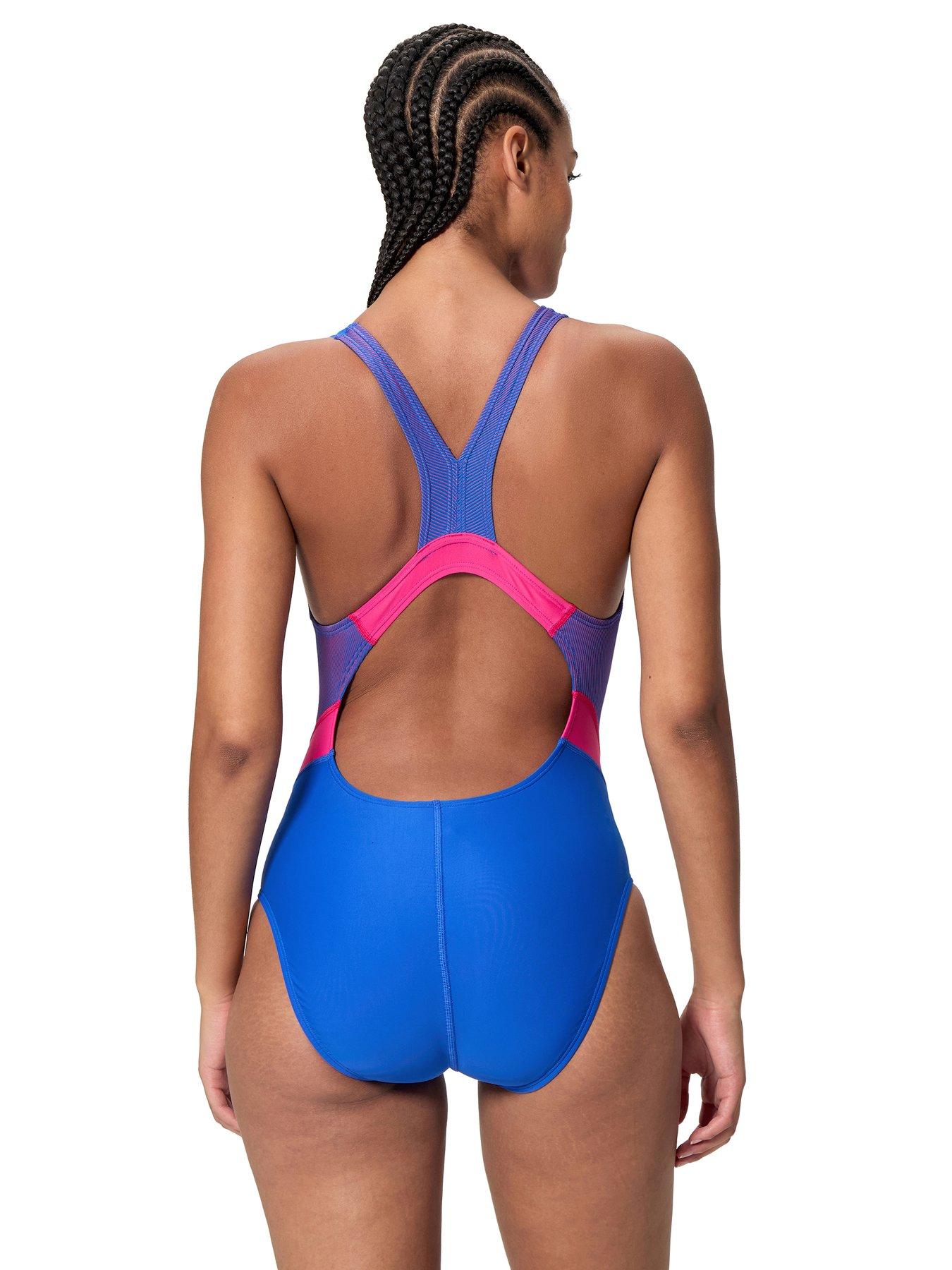 speedo-womens-quantum-rib-splice-one-piece-bluestillFront