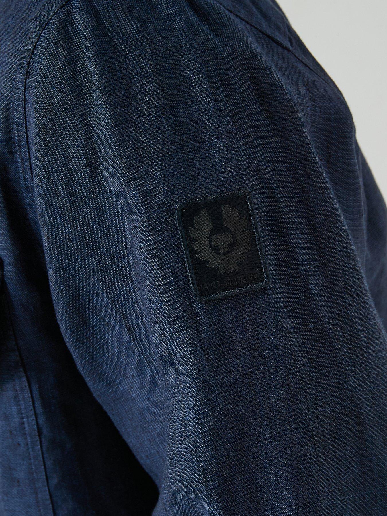 belstaff-forge-4-pocket-linen-overshirt-navyoutfit
