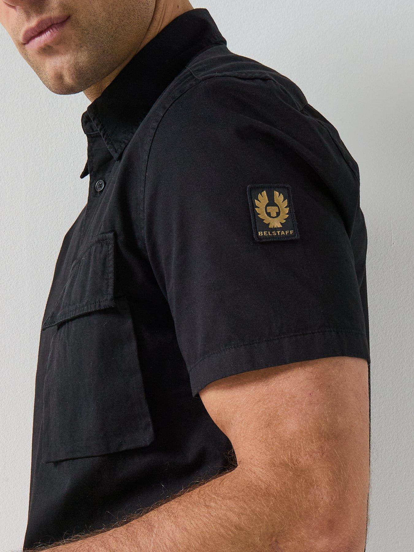 belstaff-scale-garment-dye-short-sleeve-shirt-blackoutfit