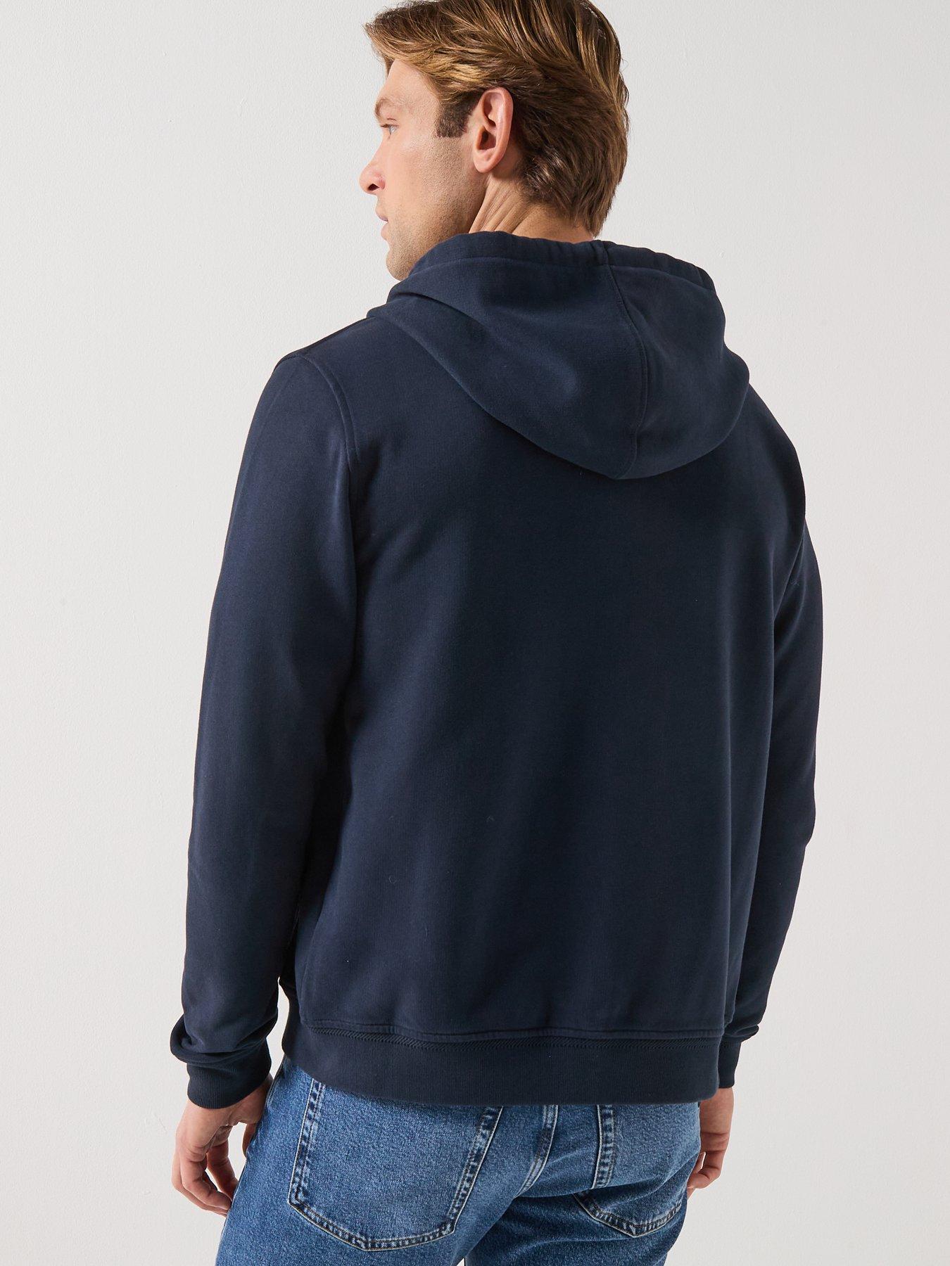 Image 2 of 6 of Belstaff Left Chest Patch Full Zip Hoodie - Navy