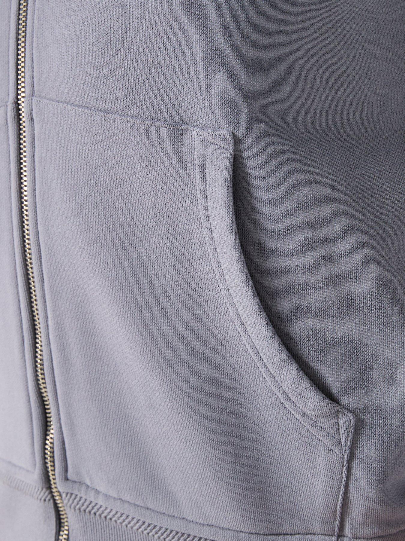 Image 6 of 6 of Belstaff Logo Patch Full Zip Hoodie - Grey