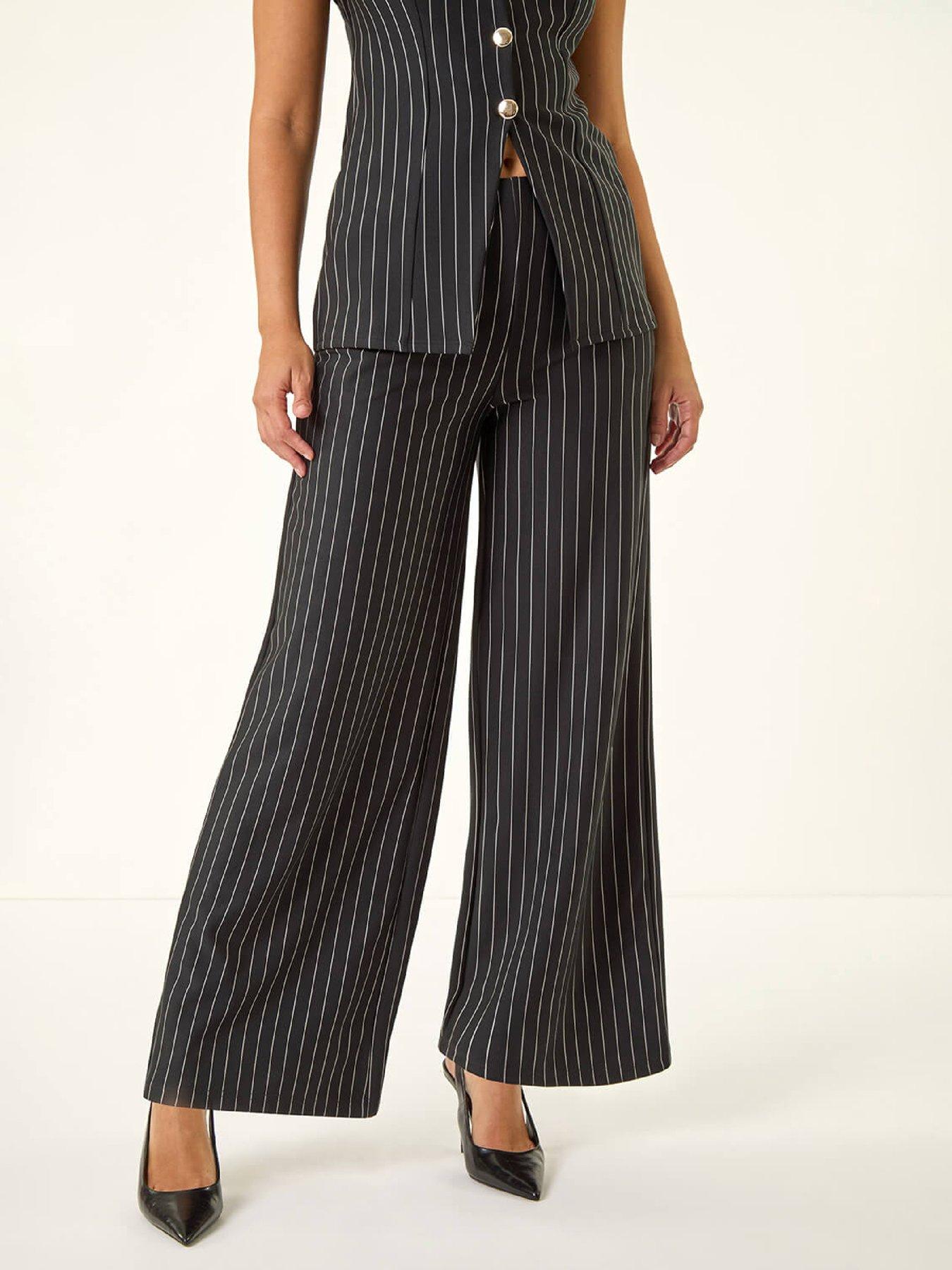 roman-dusk-pinstripe-wide-leg-stretch-trousers-blackfront