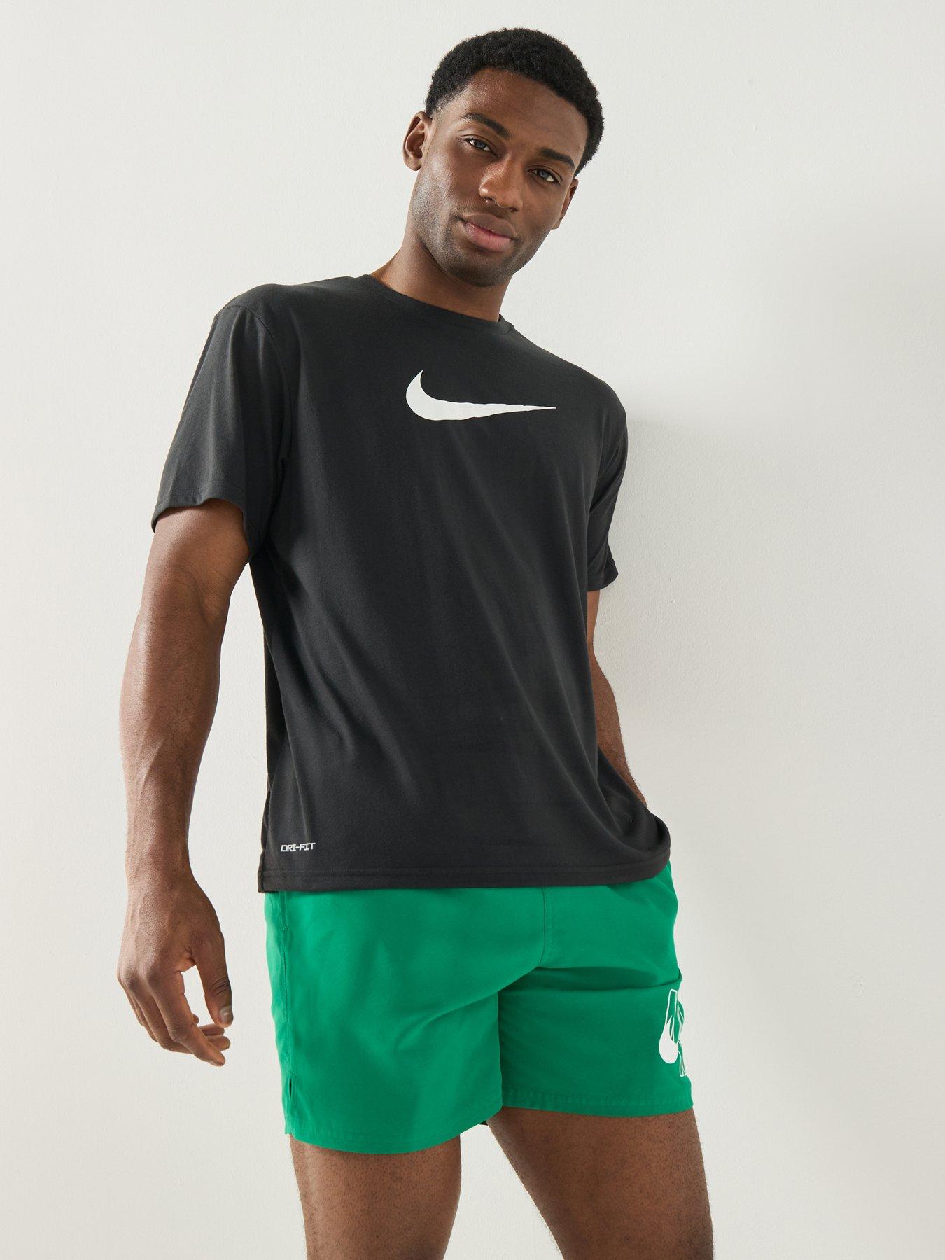 Image 6 of 7 of Nike Mens Short Sleeve Hydroguard T Shirt - Black
