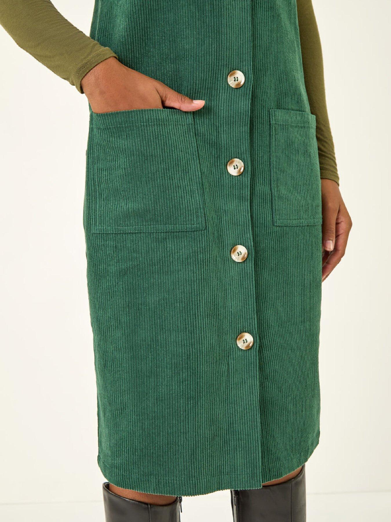 roman-corduroy-pinafore-midi-dress-greendetail