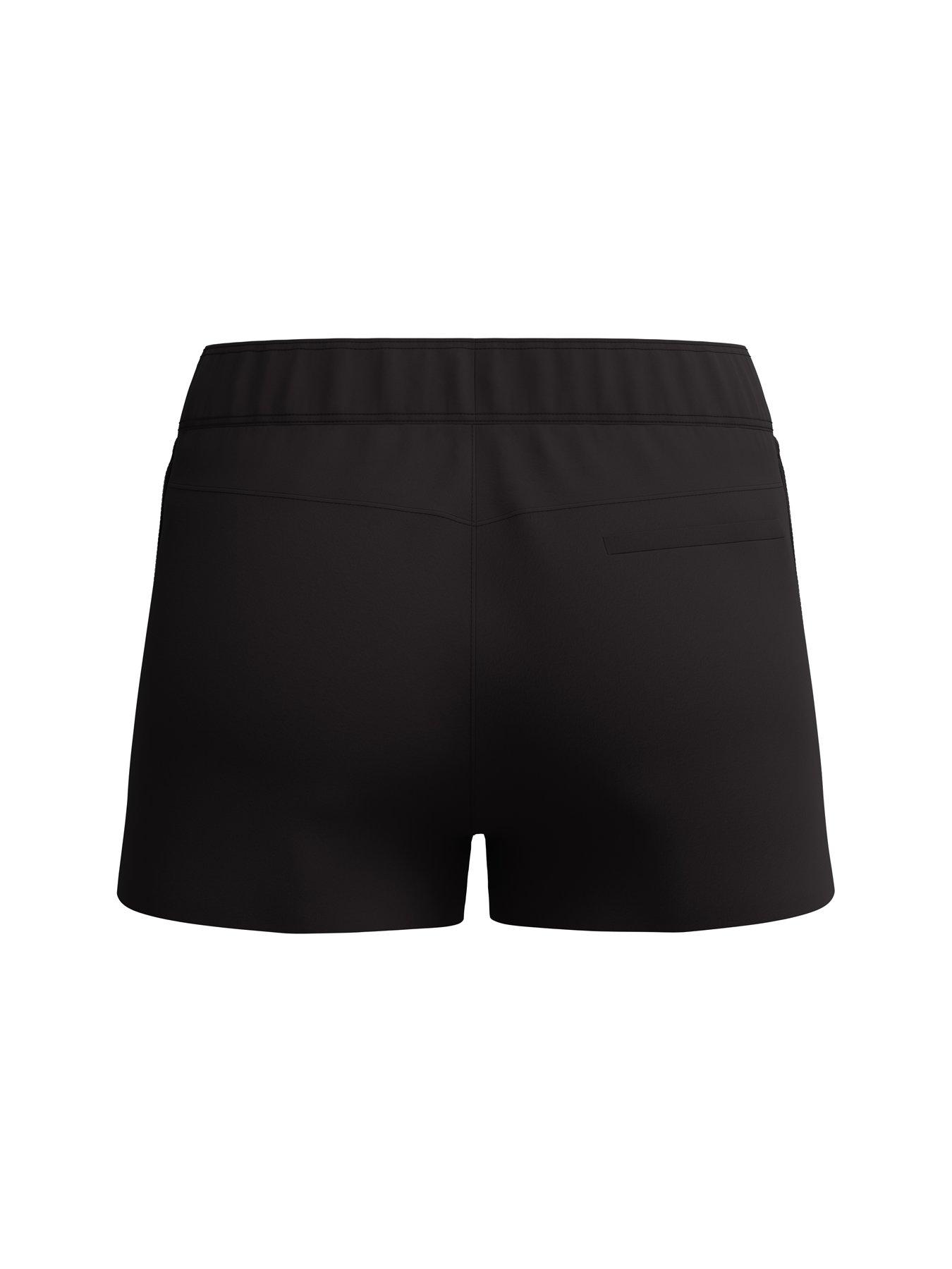 speedo-womens-essentials-swim-short-blackstillFront
